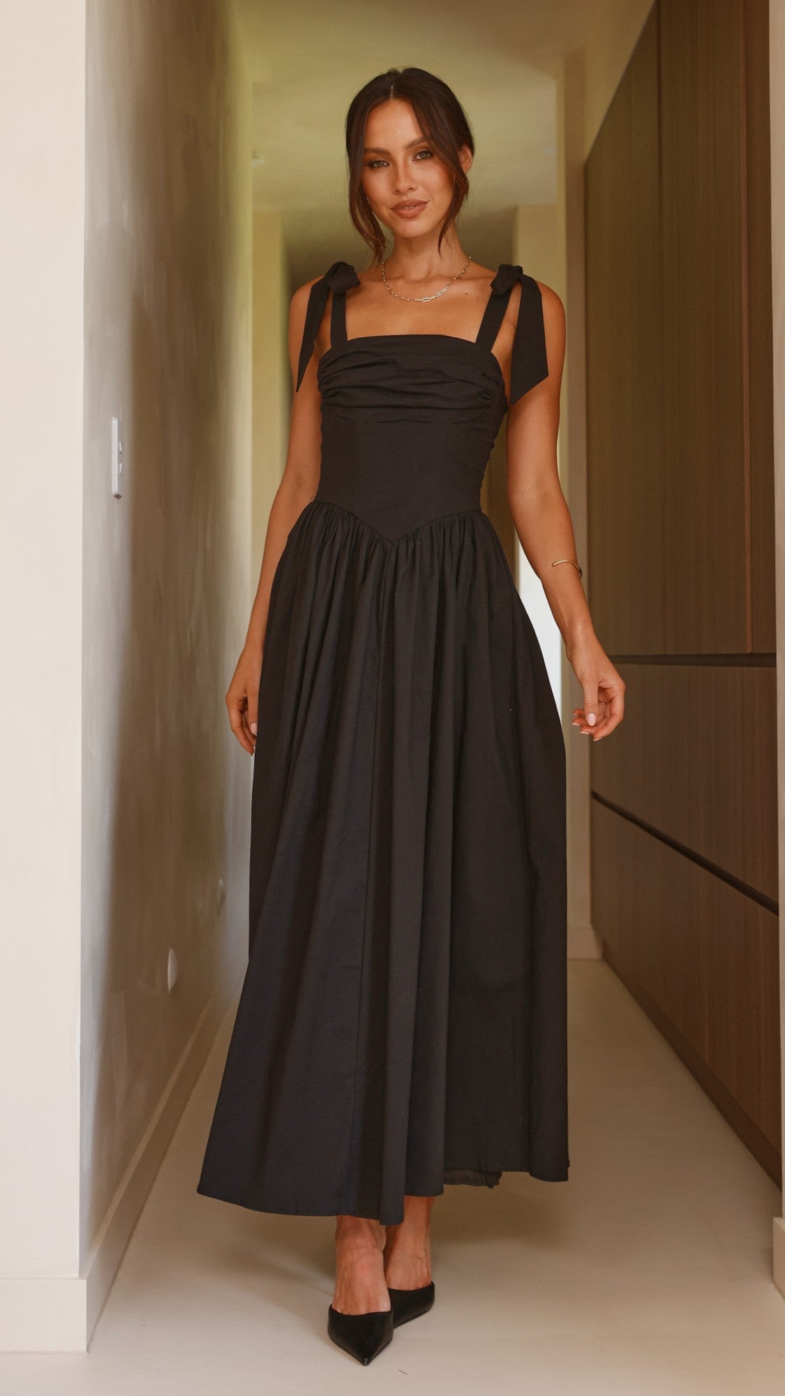 Haisley Maxi Dress - Black - Billy J