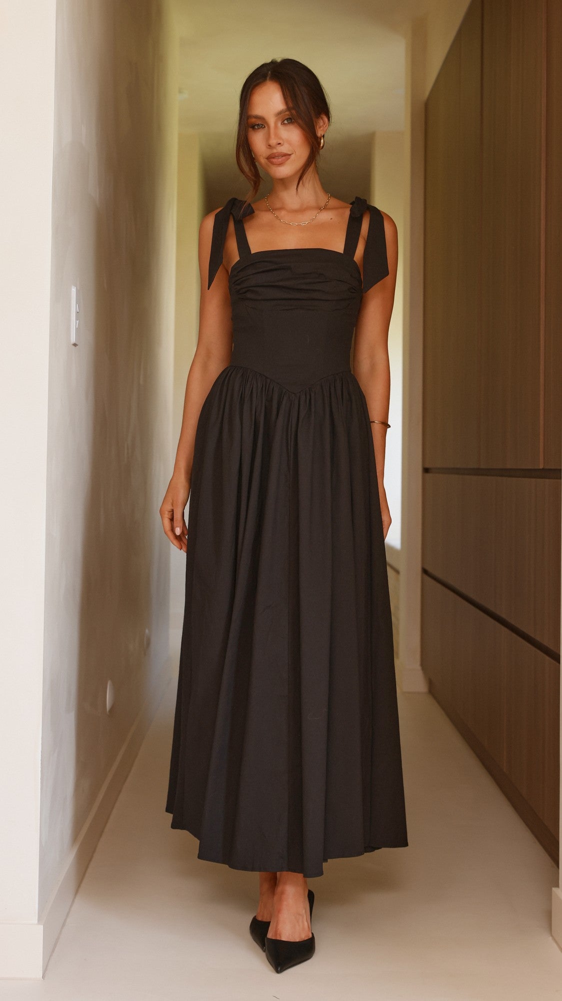 Haisley Maxi Dress - Black - Billy J