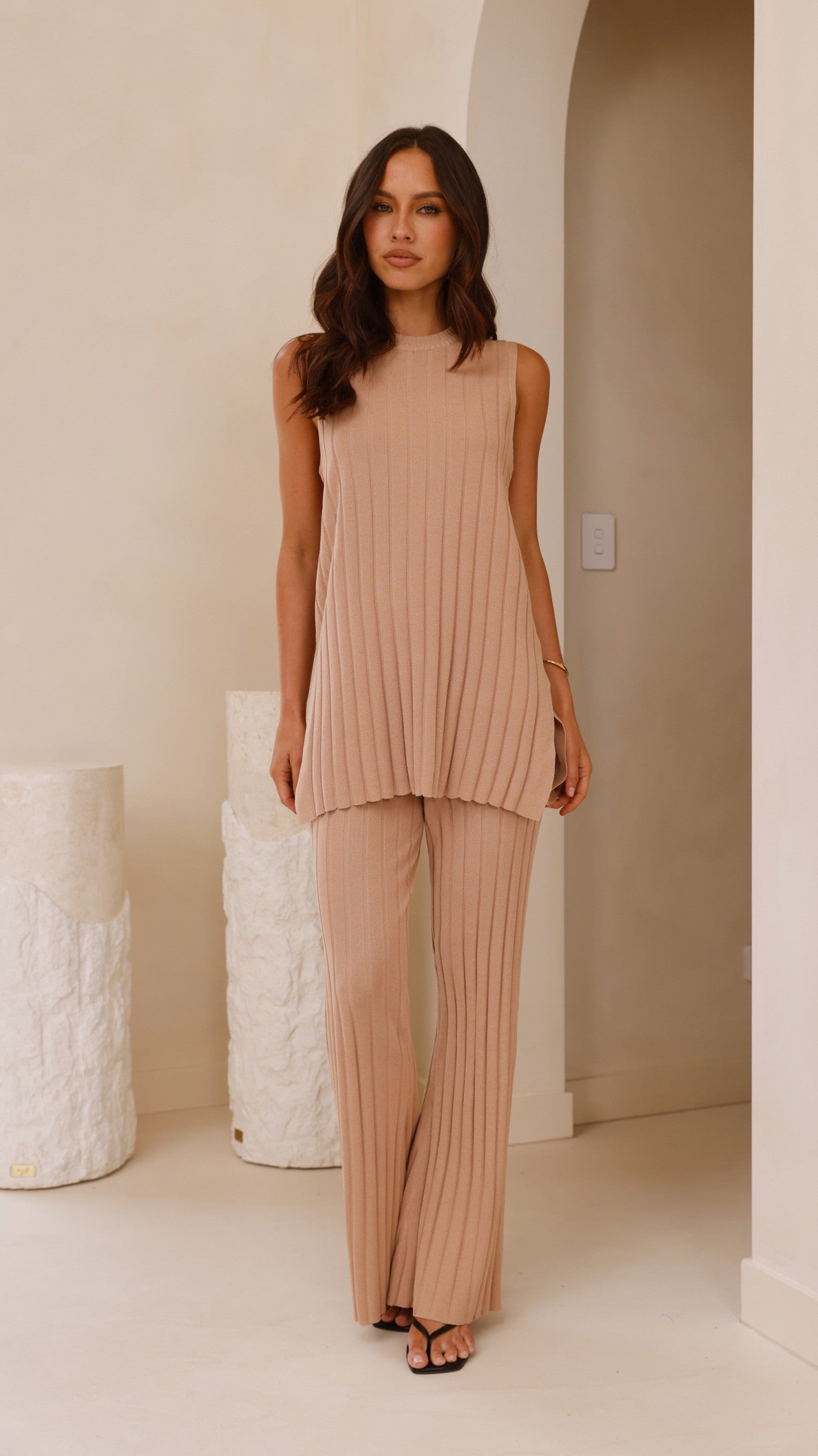 Megan Knit Top - Camel - Billy J