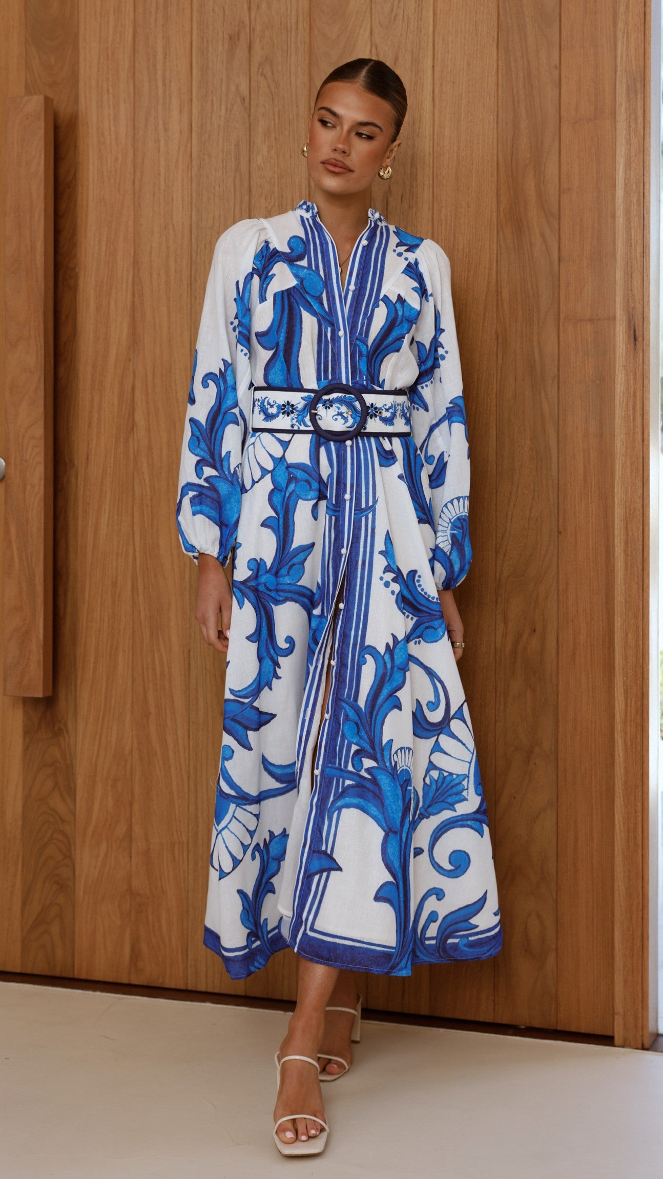 Carmal Long Sleeve Maxi Dress - Paradise - Billy J