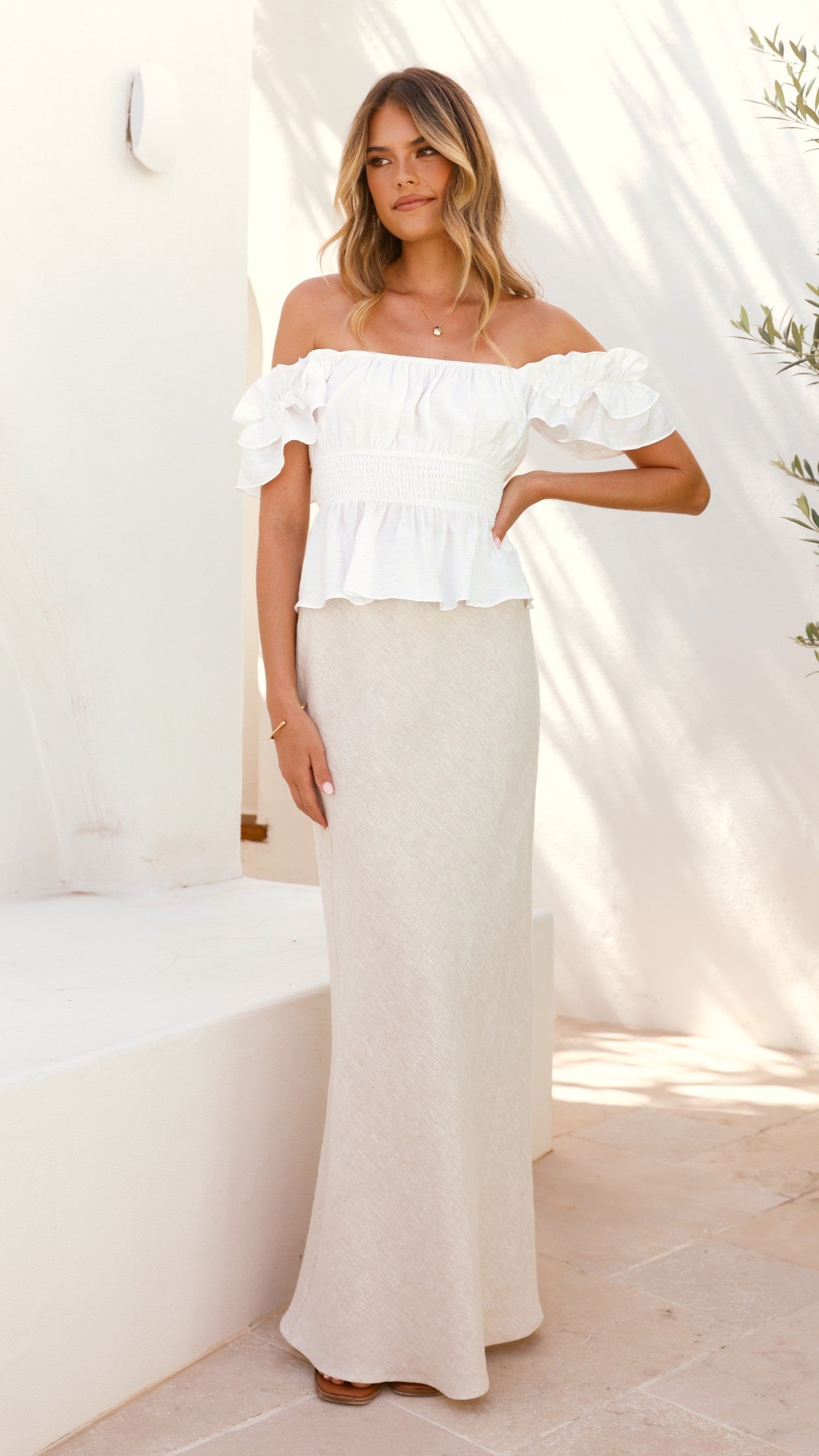 Fifi Top - White - Billy J
