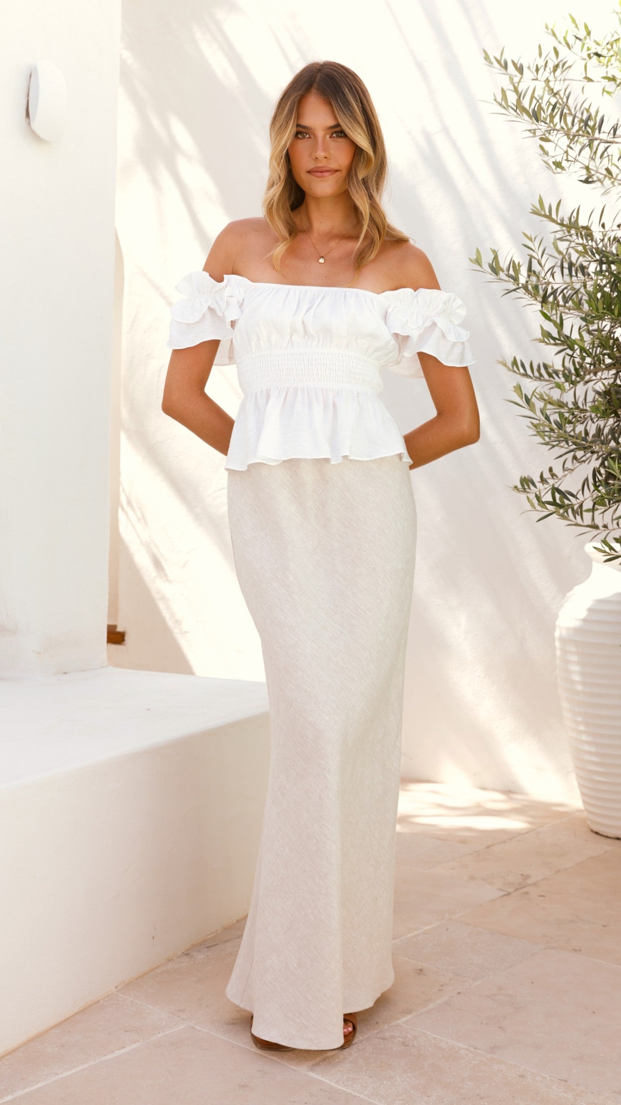 Fifi Top - White - Billy J
