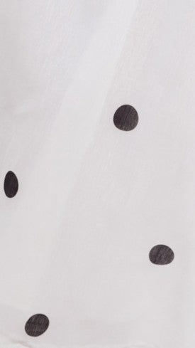 Tahlia Midi Dress - White Polka Print - Billy J