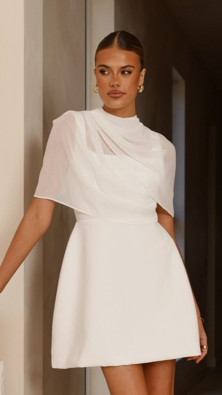 Zahni Mini Dress - White - Billy J