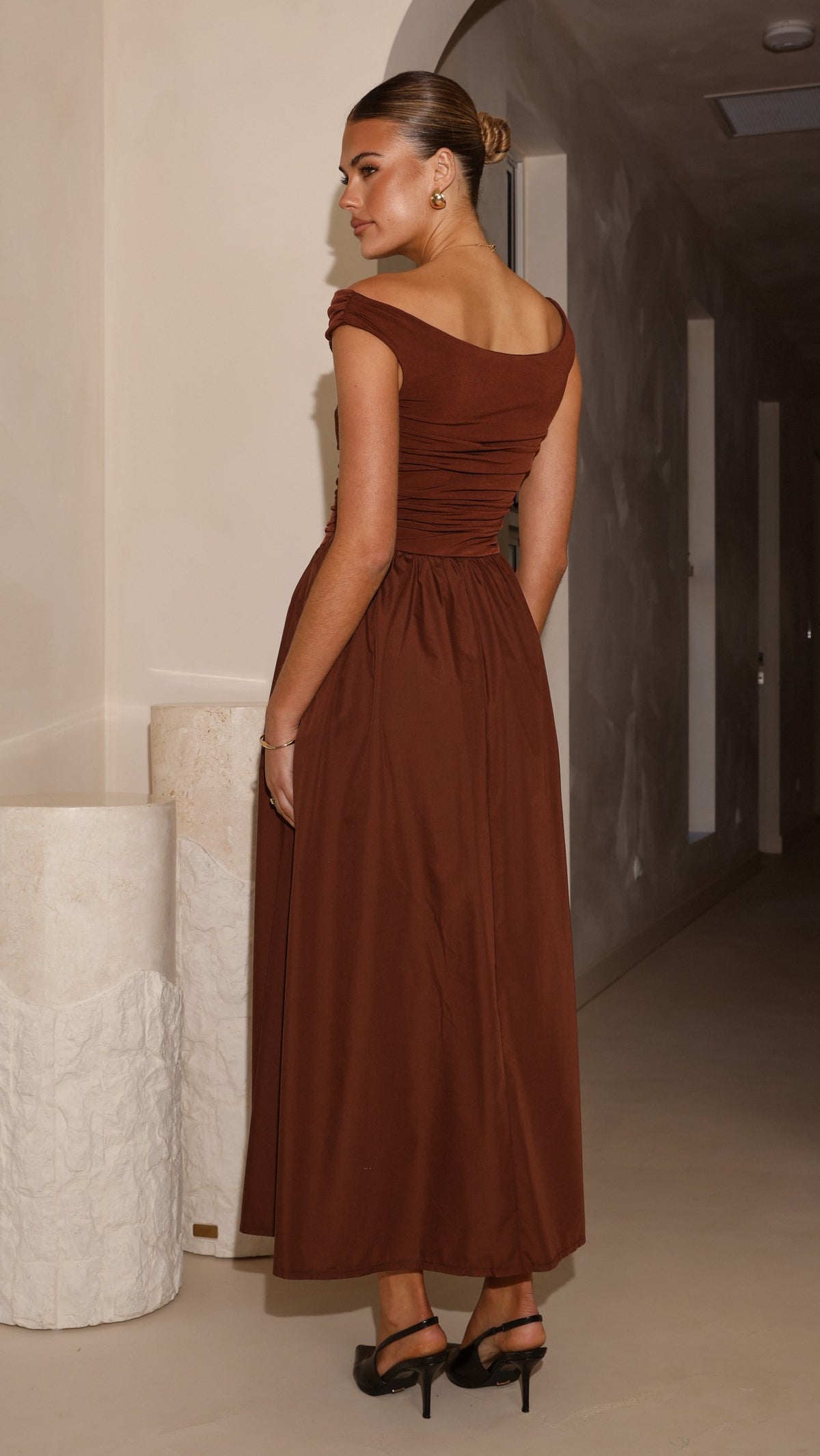 billy j brown dress Billy J Women's Cataleya Maxi Dress
