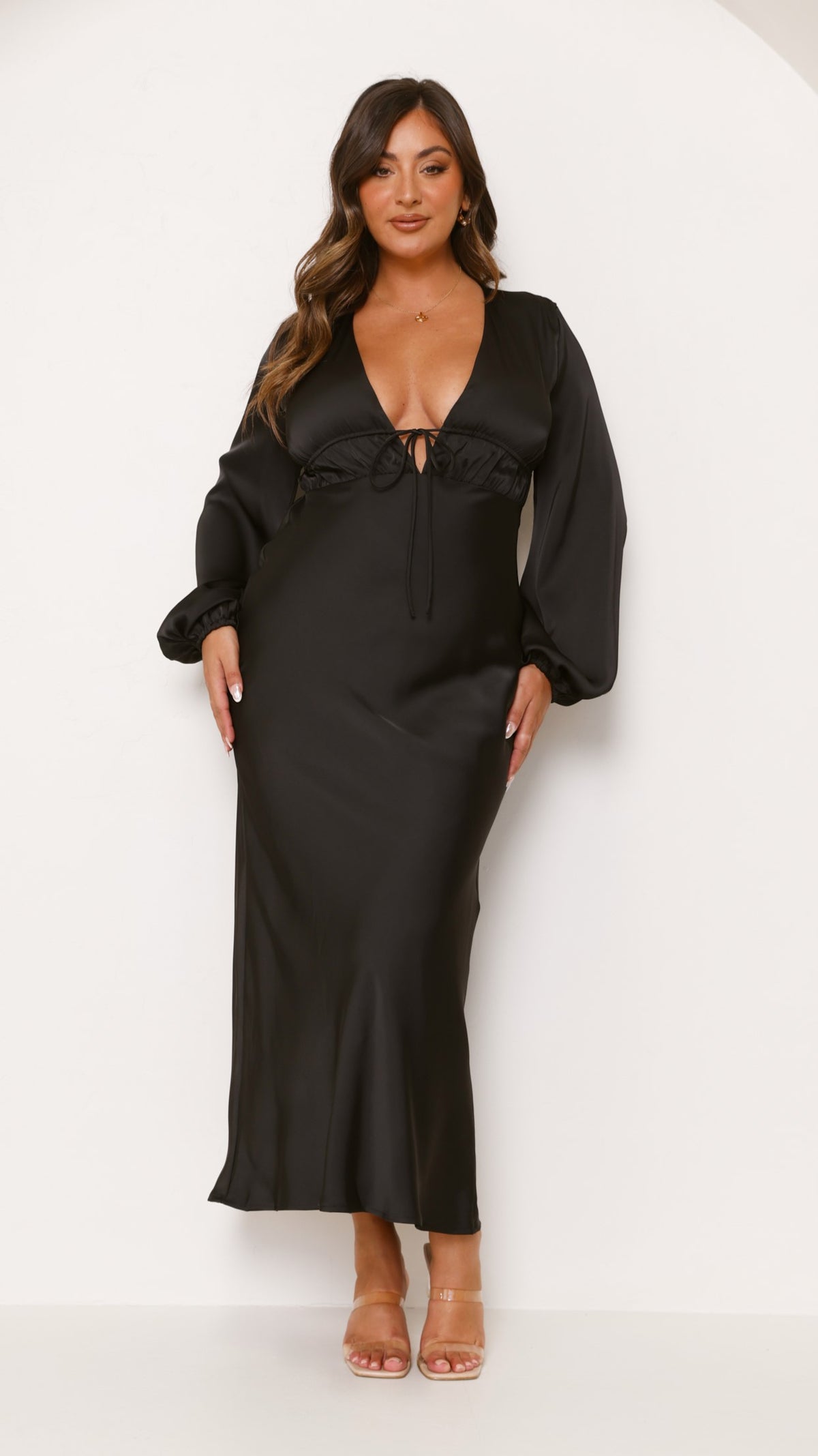 billy j long sleeve dress BILLY J BOUTIQUE | Featuring our most loved Doja Knit Dress in Sage. You'll  want to add this cosey Maxi to your rotation! | # billyjboutique