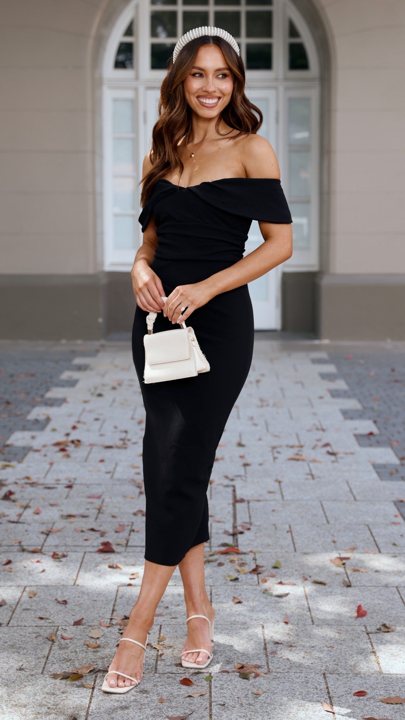 Holly Midi Dress - Black - Billy J