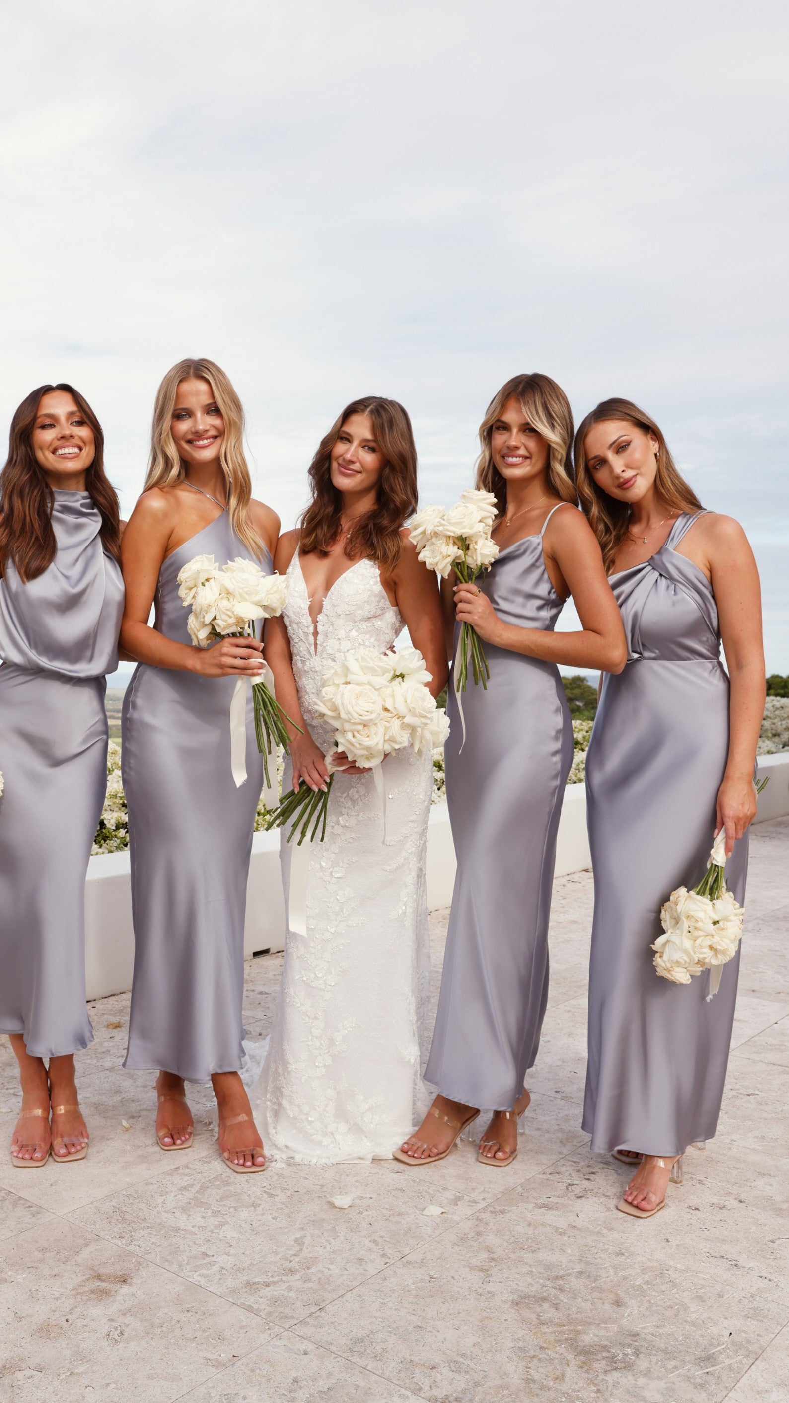 Greta Maxi Dress - Steel Blue - Billy J