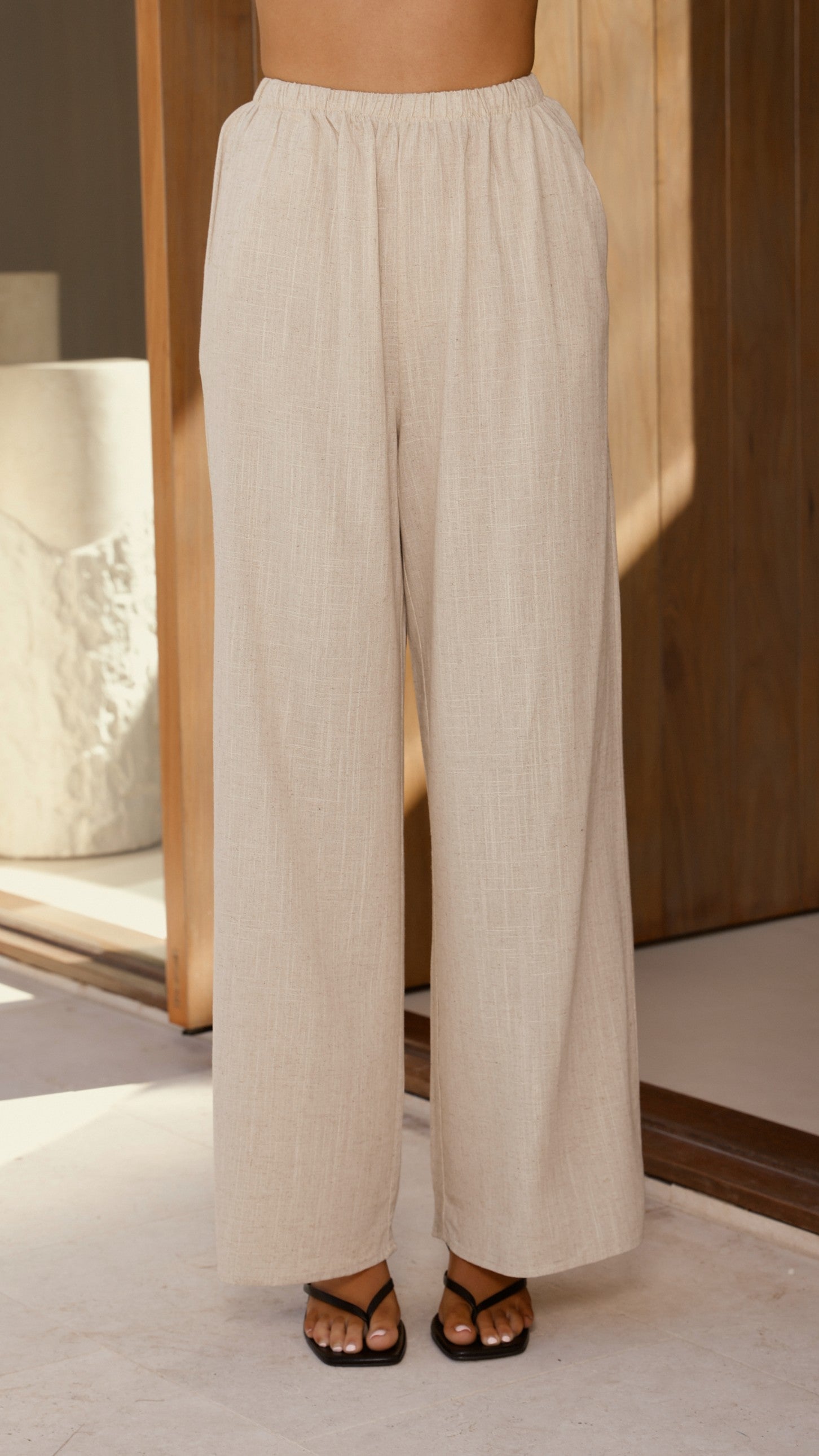 Kailani Strapless Top and Pants Set - Oat - Billy J