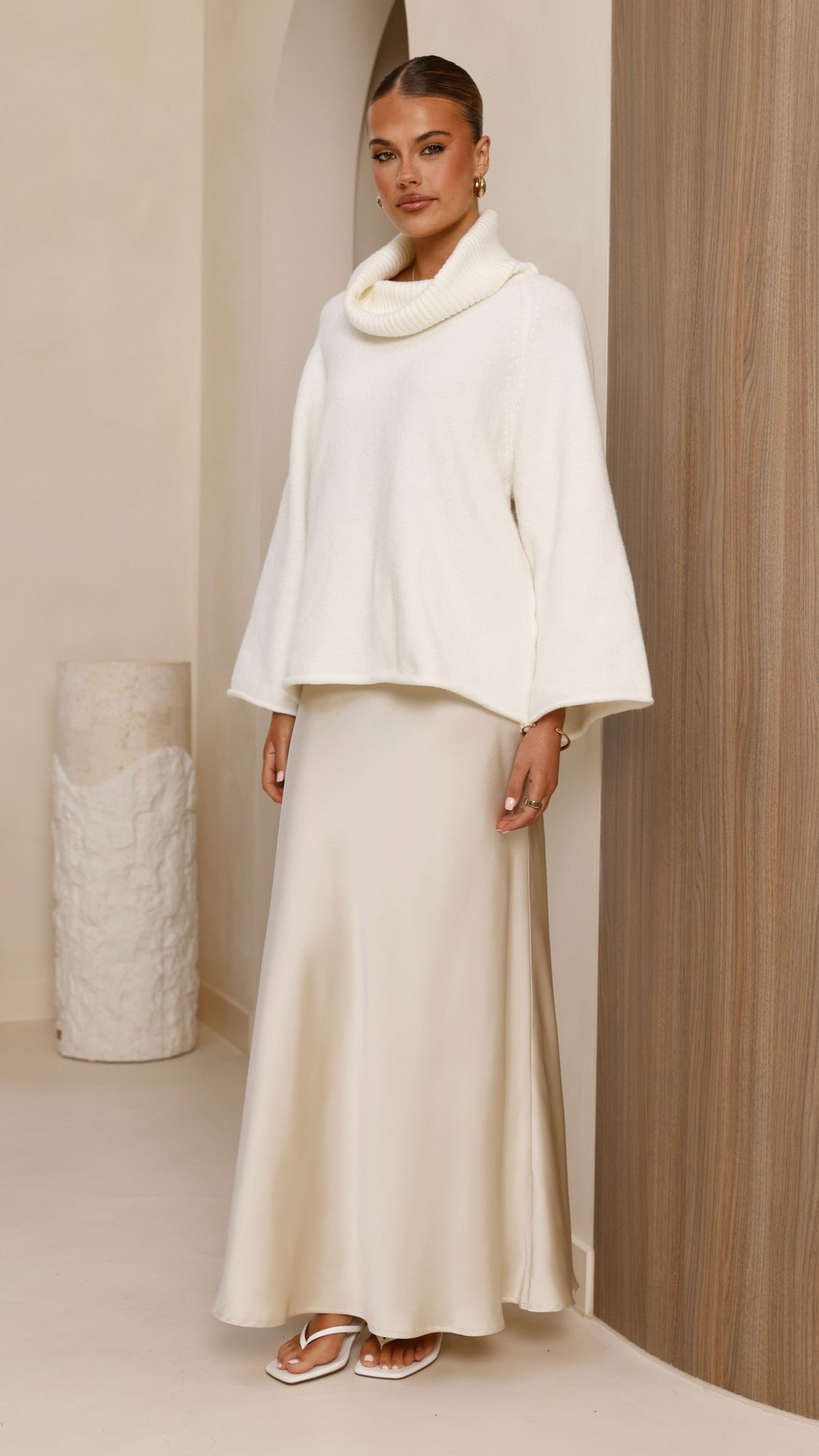 Jacques Knitted Jumper - White - Billy J