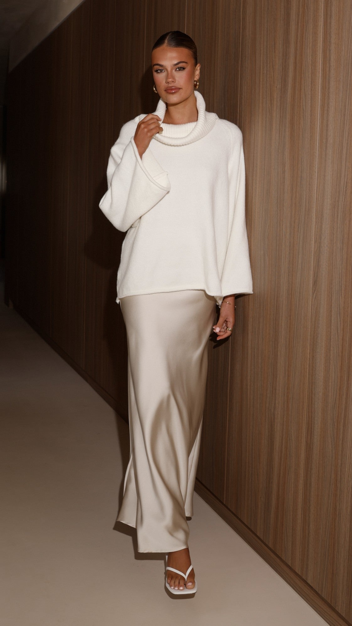 Jacques Knitted Jumper - White - Billy J