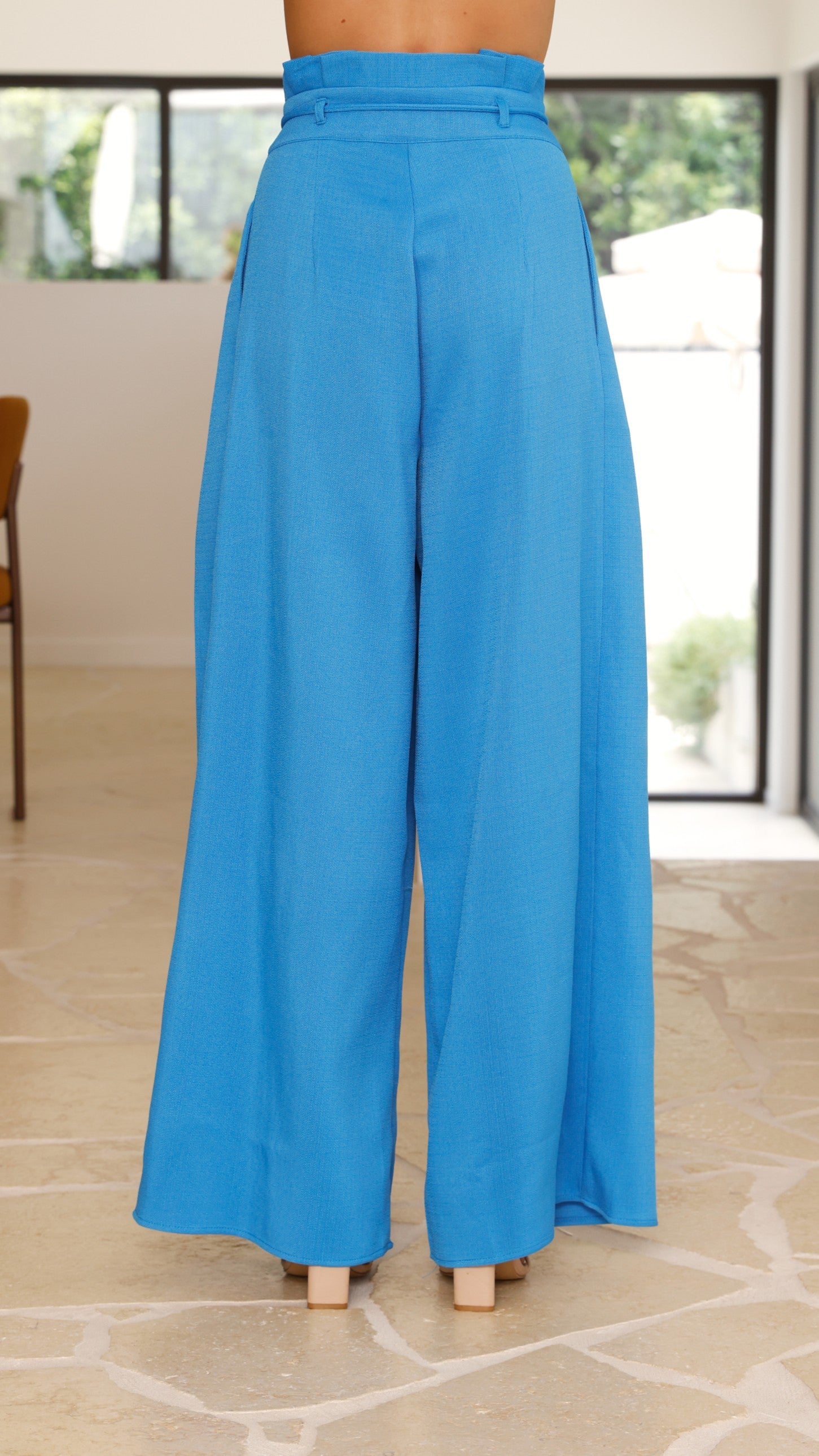 Melinda High Waist Pants - Blue - Billy J