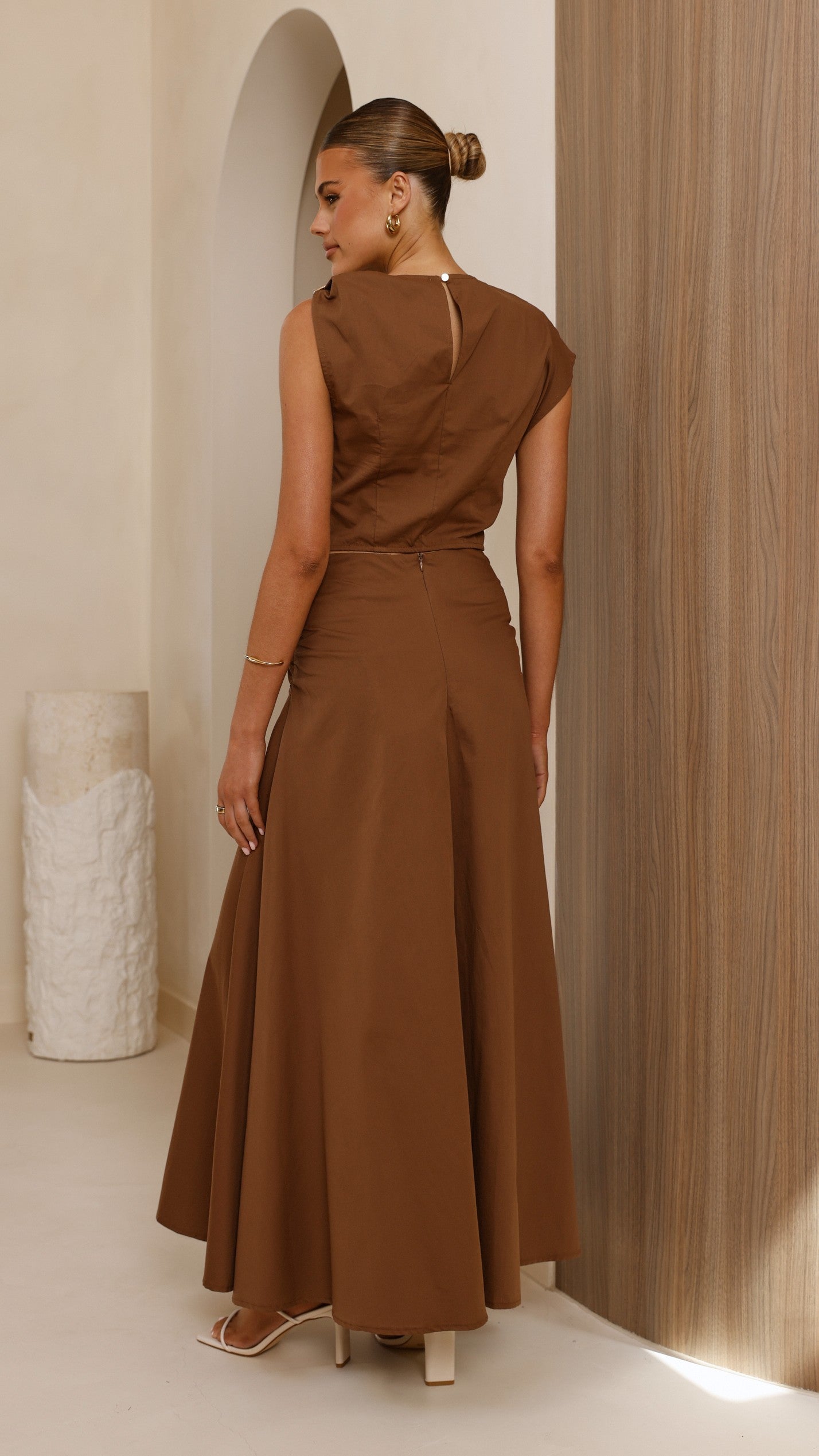 Delphine Maxi Skirt - Chocolate - Billy J