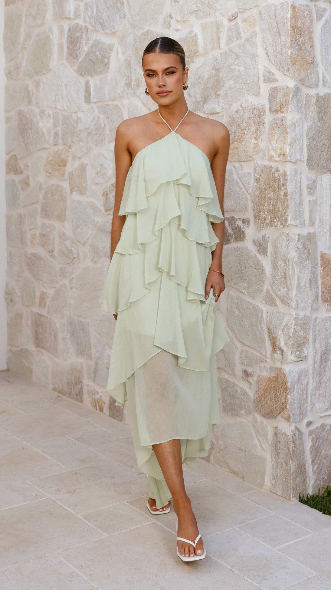 Soho Maxi Dress - Sage - Billy J