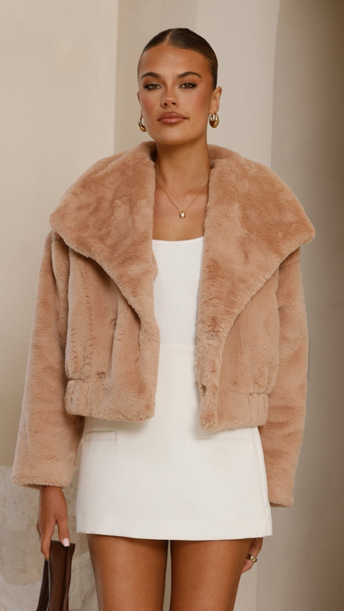 Tulum Crop Jacket - Camel - Billy J
