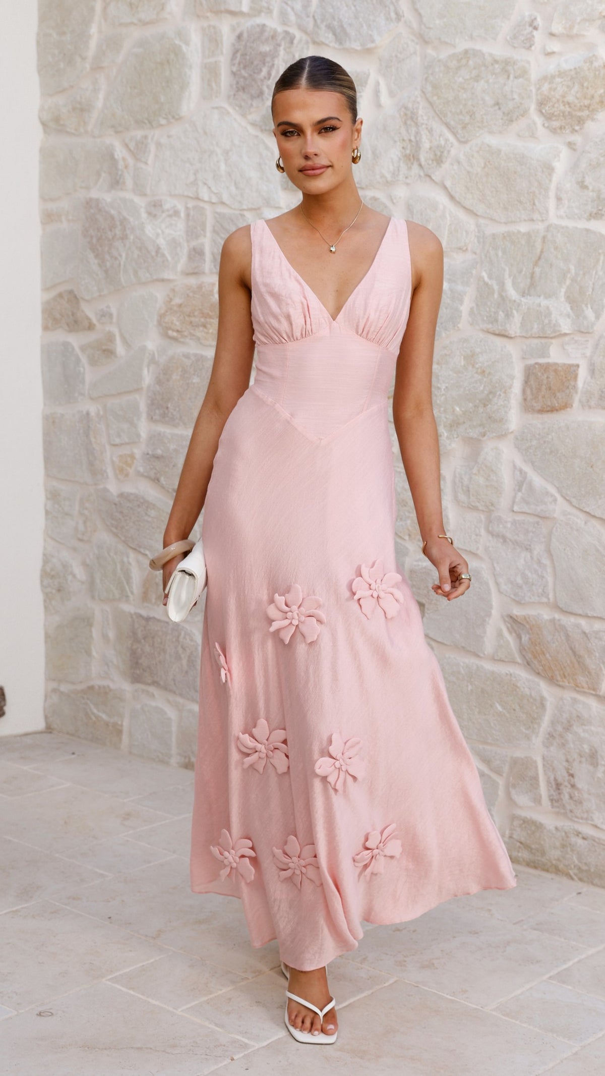Lavara Maxi Dress - Pink - Billy J