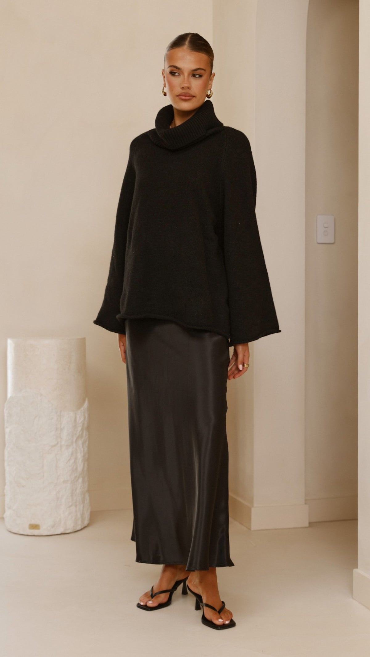 Jacques Knitted Jumper - Black - Billy J