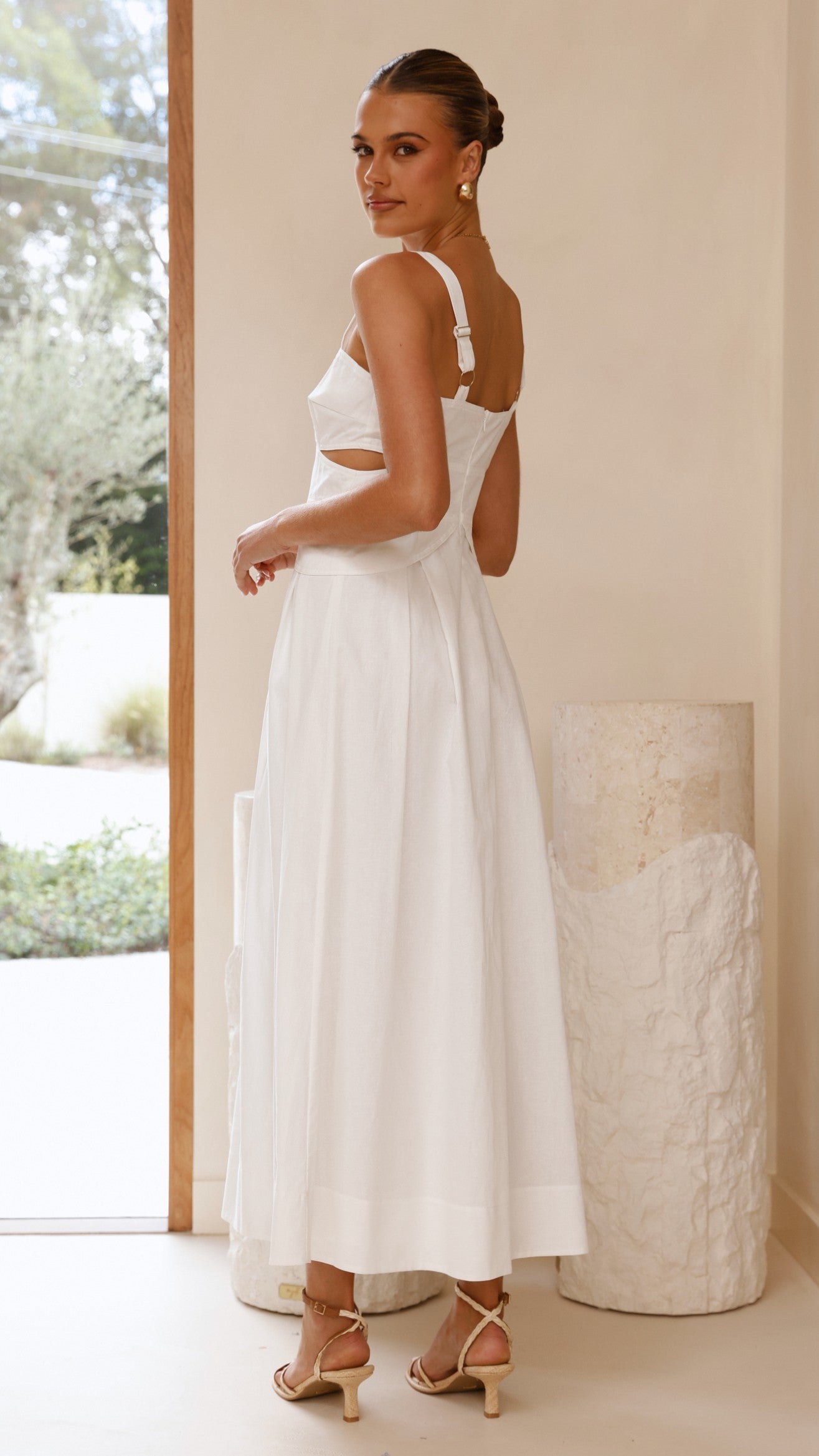 Harleigh Maxi Dress - White - Billy J