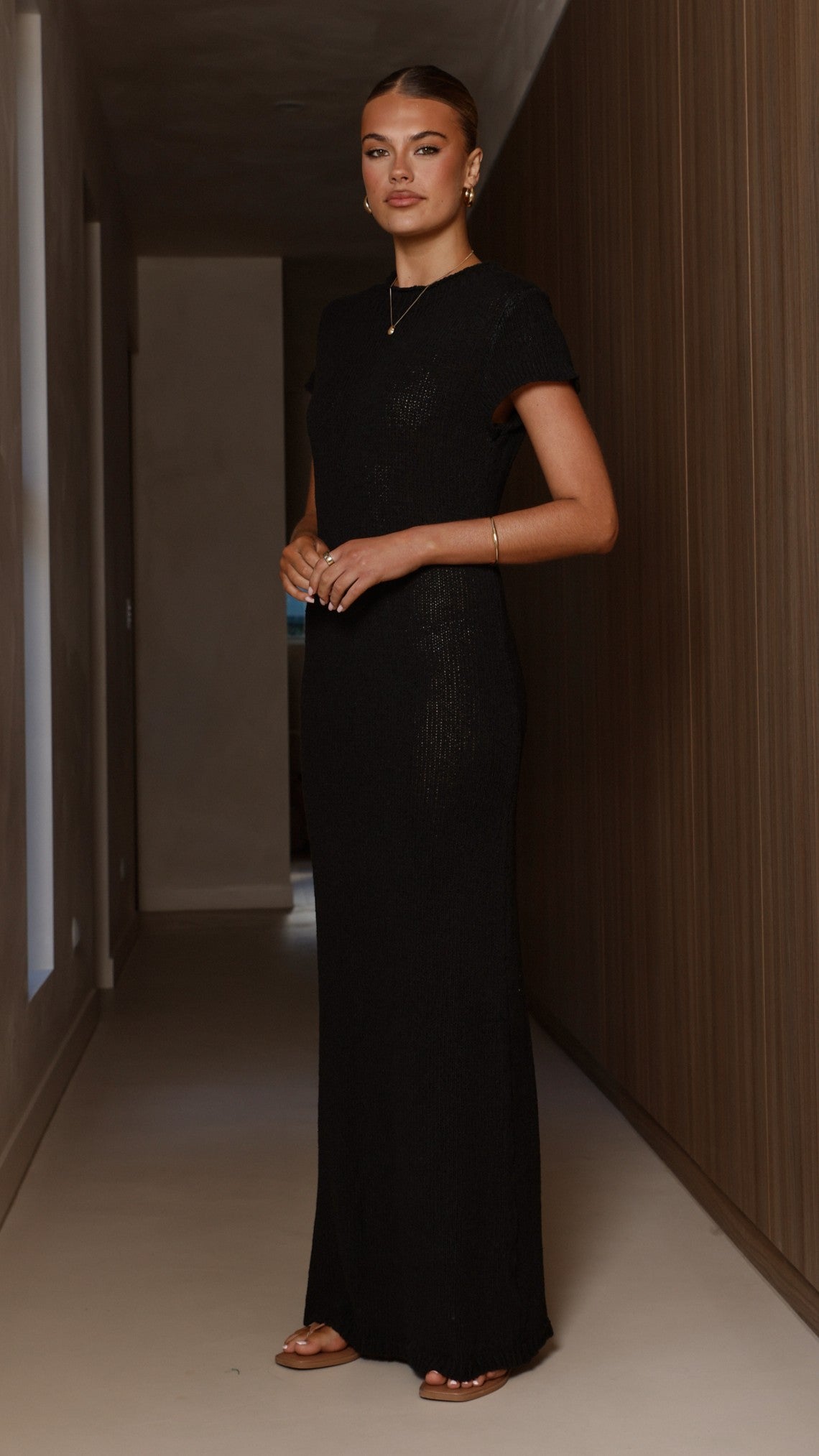 Valise Maxi Dress - Black - Billy J
