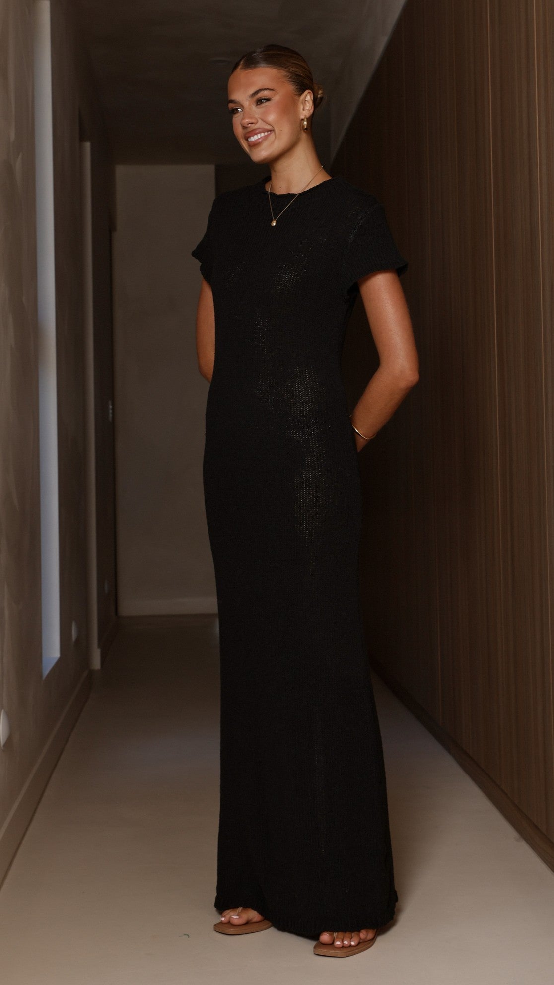Valise Maxi Dress - Black - Billy J