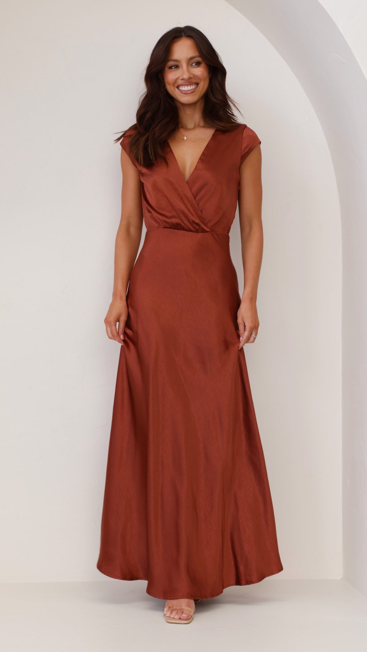billy j rust bridesmaid dress Selma Maxi Dress - Rust - Buy Women's Dresses main image 1