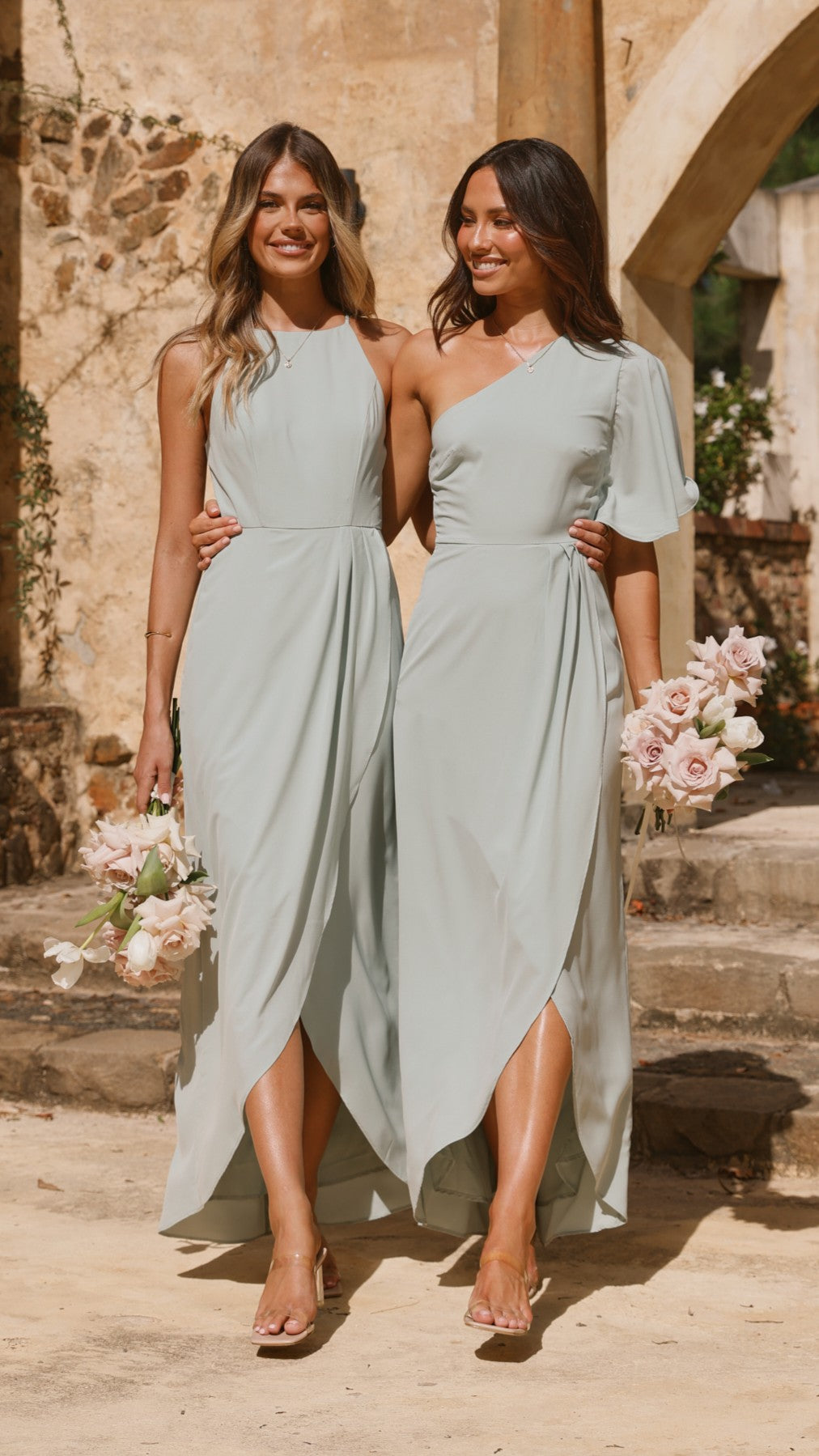 Genevieve Boat Neck Maxi Dress - Sage - Billy J