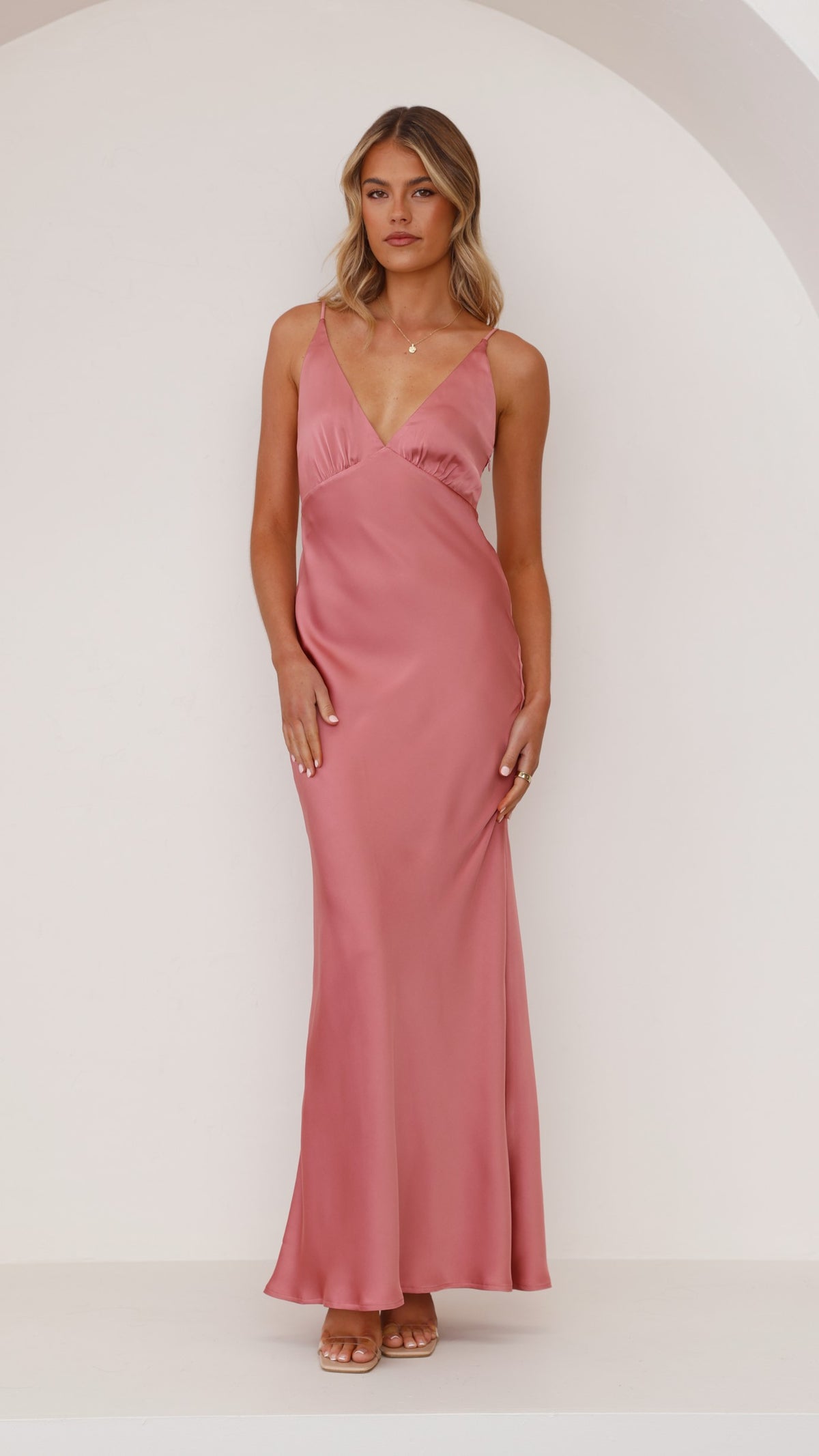 Ziah Maxi Dress - Baked Rose - Buy Women's Dresses