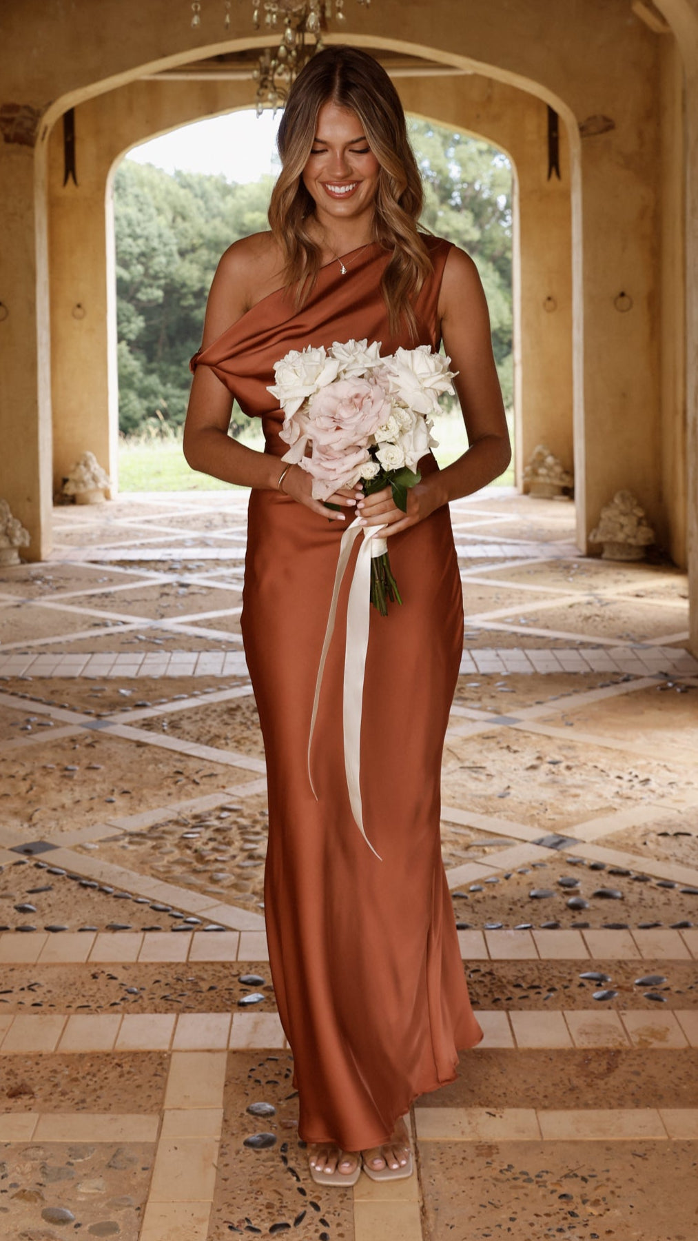 Gigi Maxi Dress - Copper - Billy J