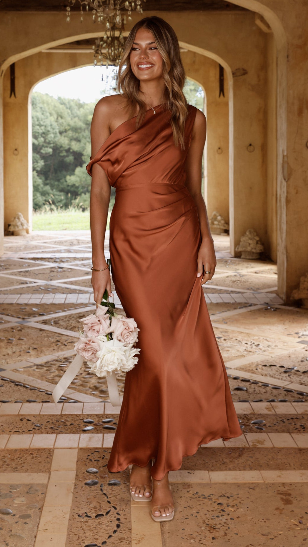 Gigi Maxi Dress - Copper - Billy J