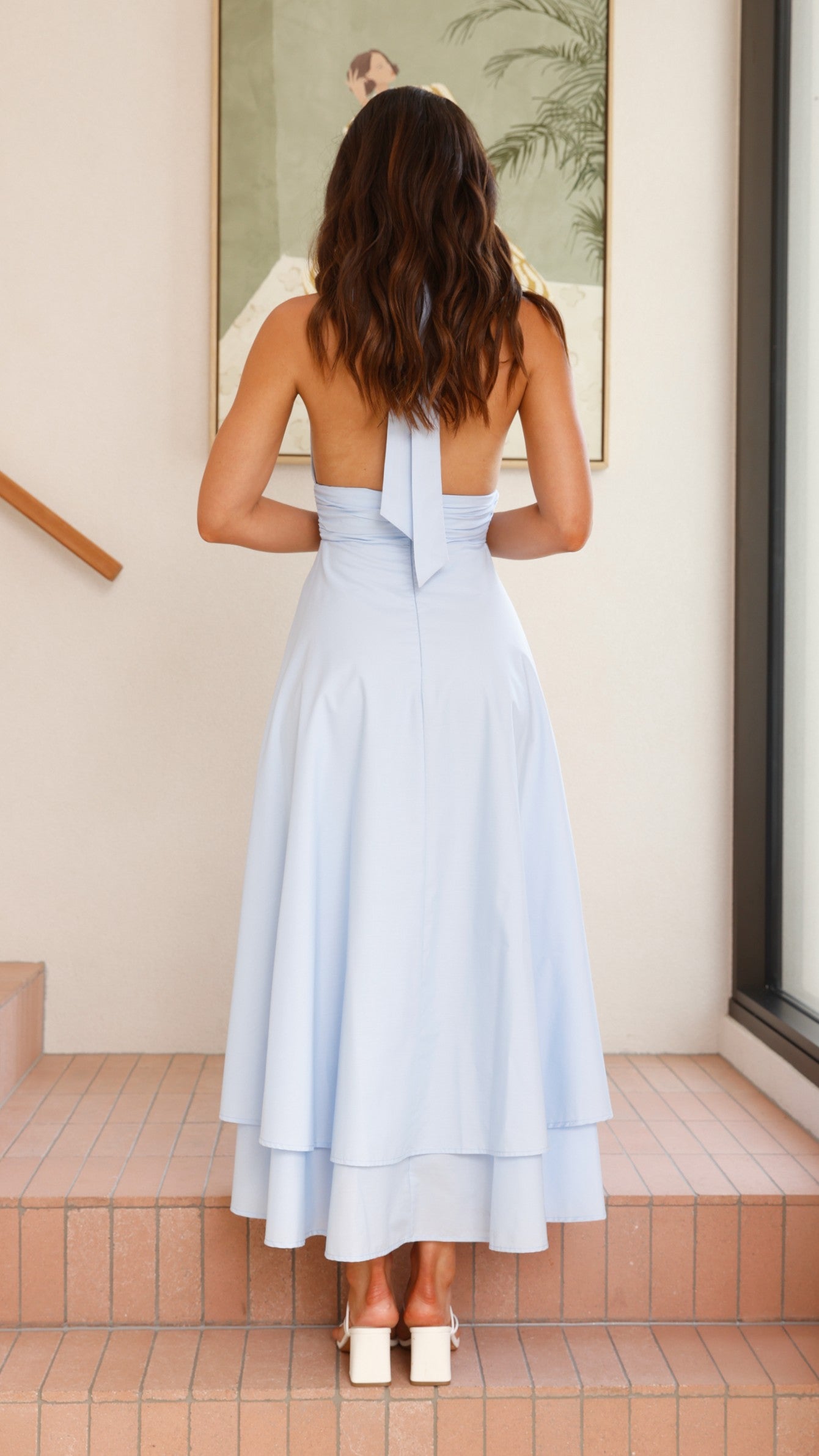 Kathy Halter Neck Maxi Dress