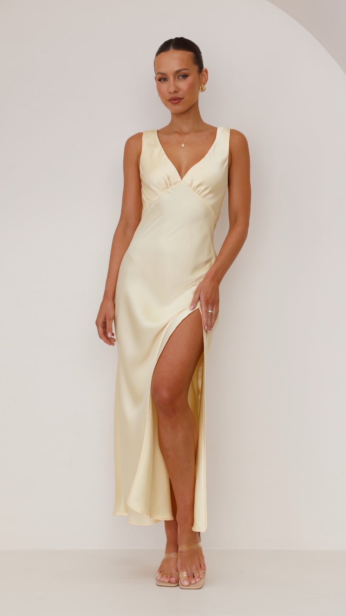 Taylor Maxi Dress - Lemon - Buy Women's Dresses