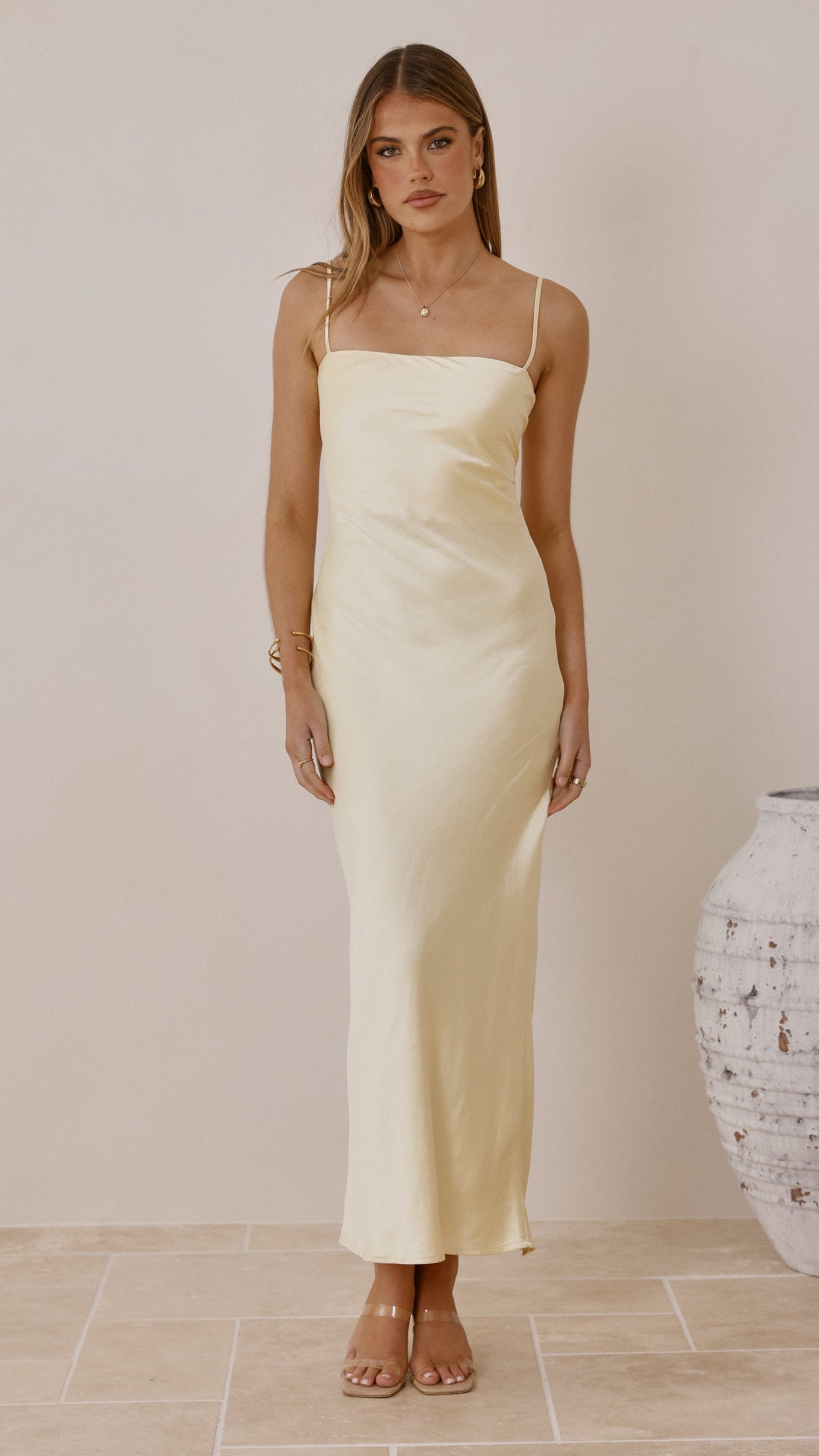 Keira Maxi Dress - Yellow - Billy J