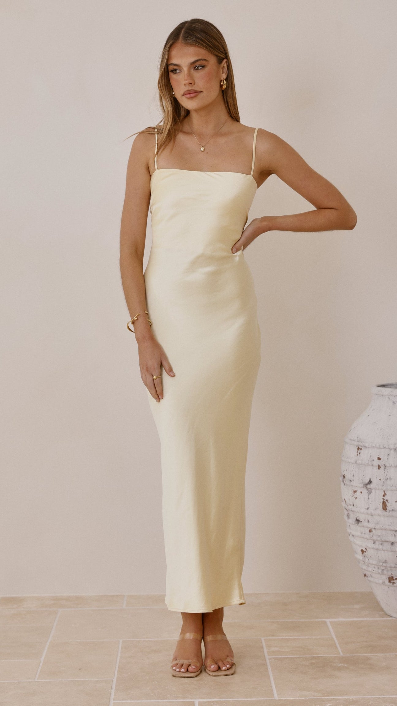 Keira Maxi Dress - Yellow - Billy J