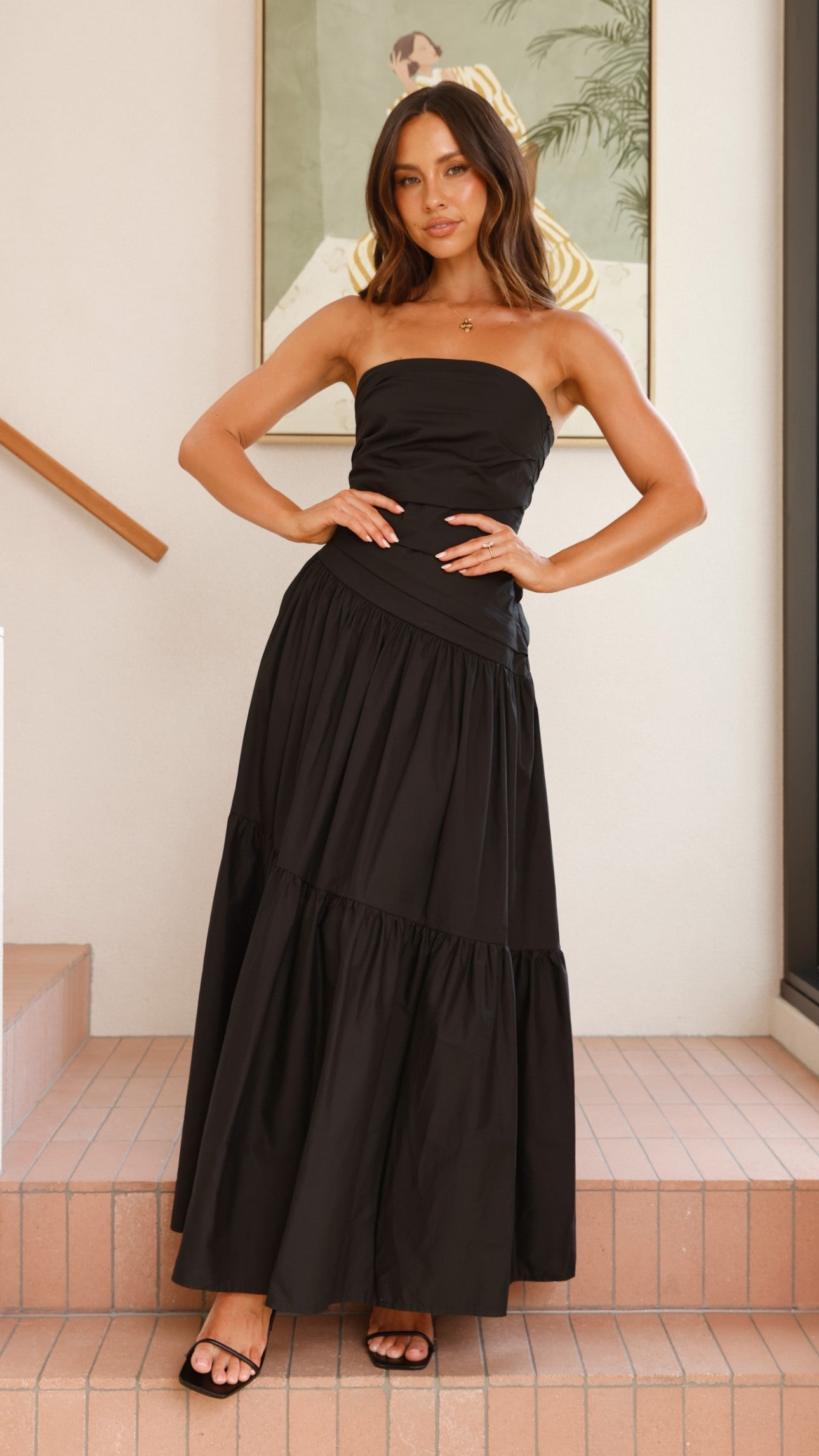 Lola Maxi Dress - Black - Billy J