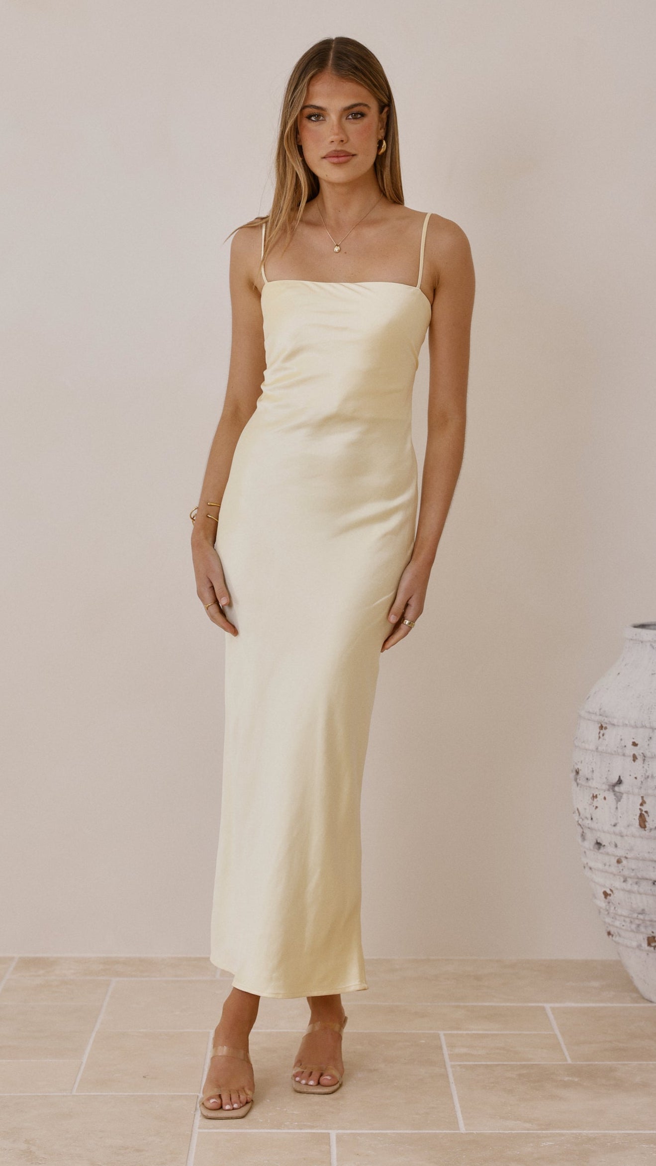Keira Maxi Dress - Yellow - Billy J