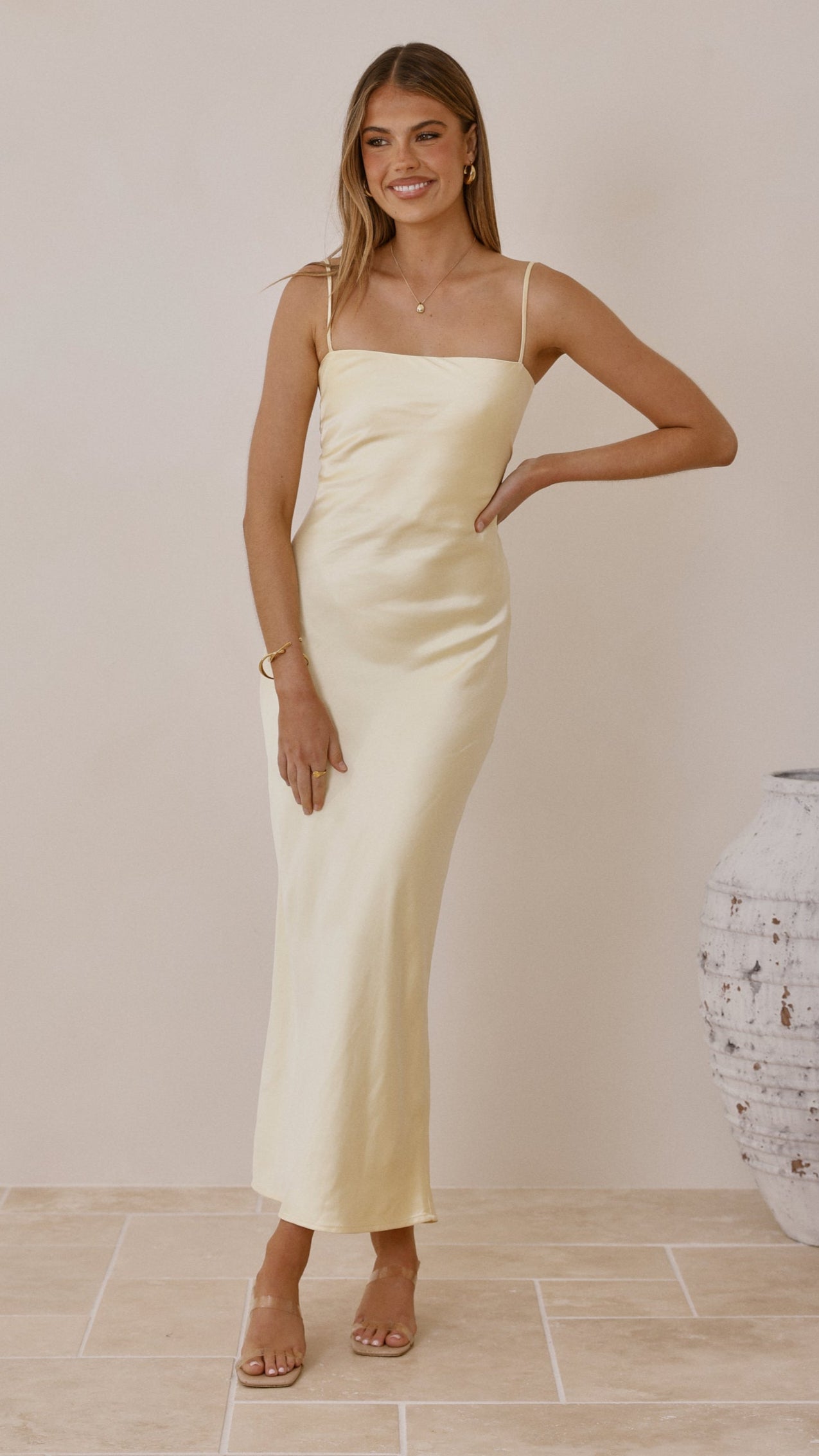 Keira Maxi Dress - Yellow - Billy J