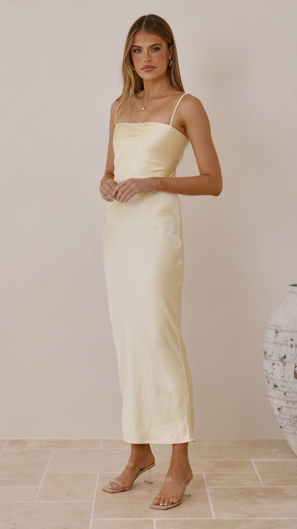 Keira Maxi Dress - Yellow - Billy J