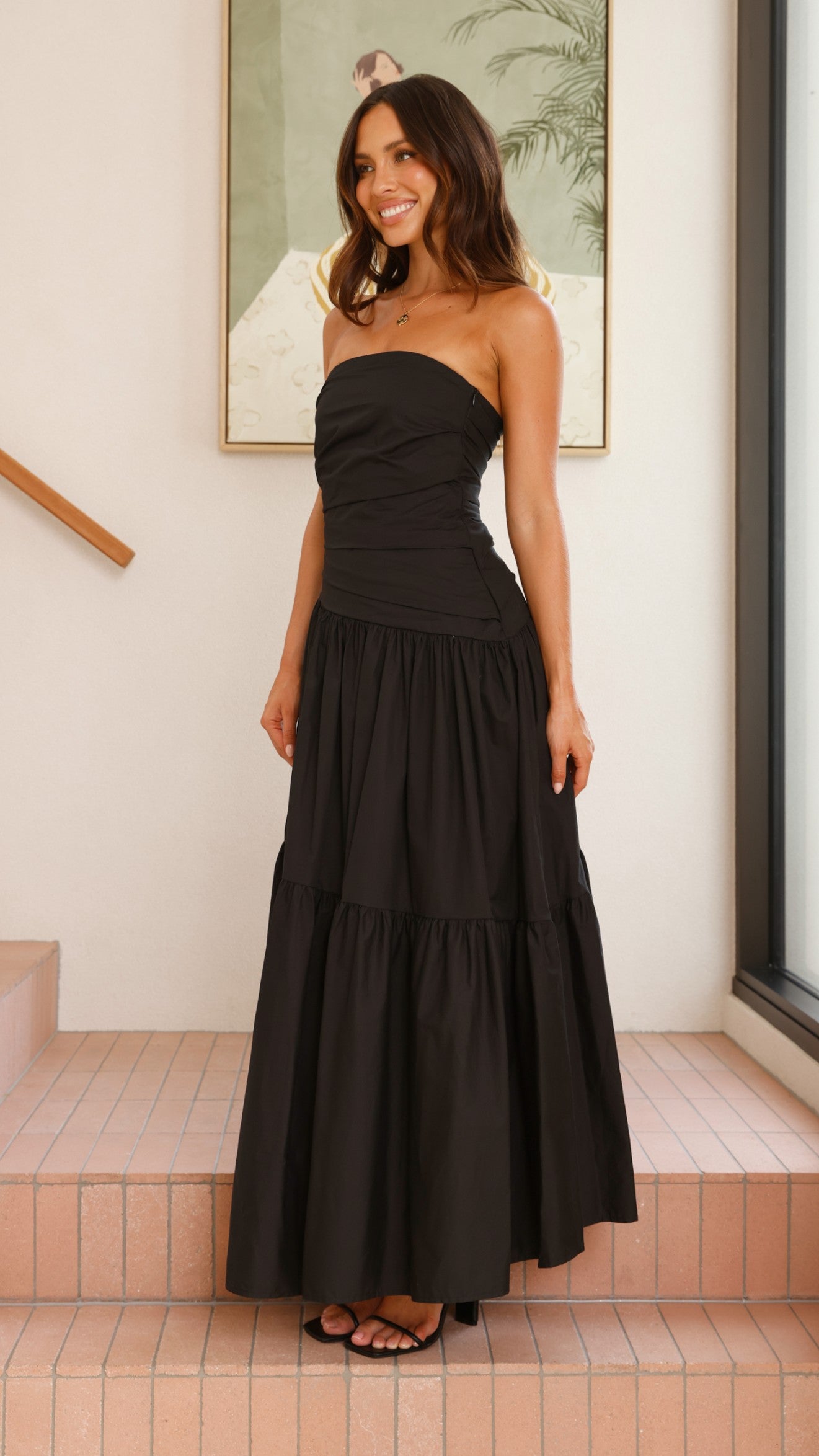 Lola Maxi Dress - Black - Billy J