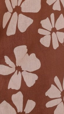 Toni Crop Top - Brown Daylillies - Billy J