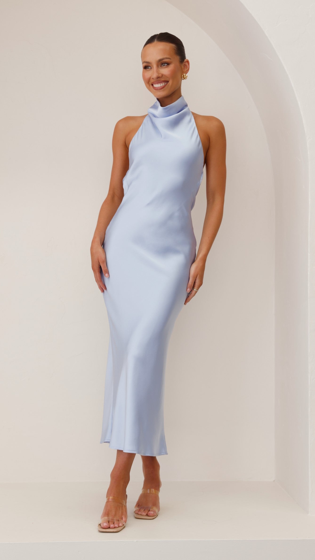 Rina Midi Dress - Blue Bell - Billy J