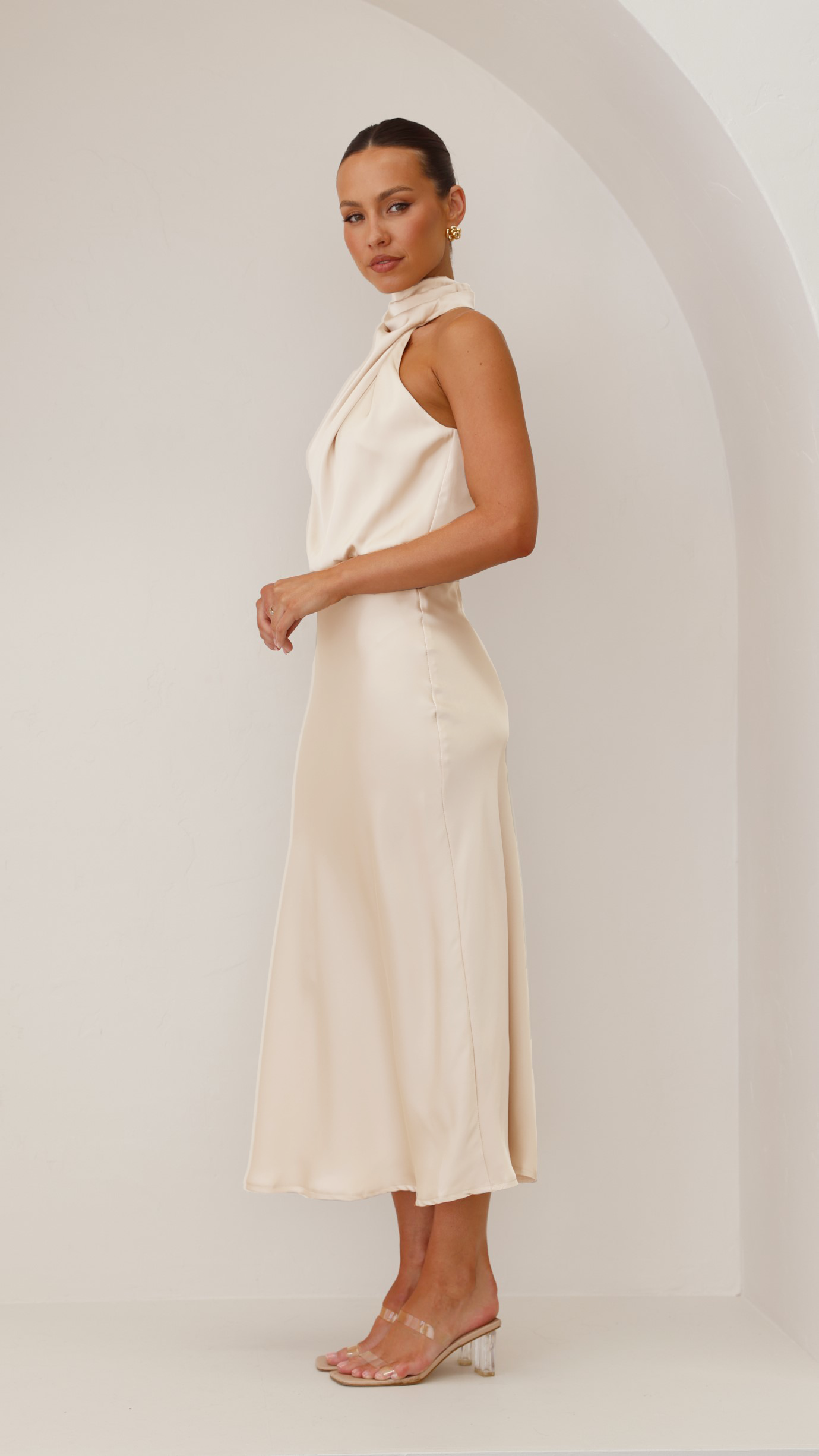 Esther Maxi Dress - Soft Gold - Billy J