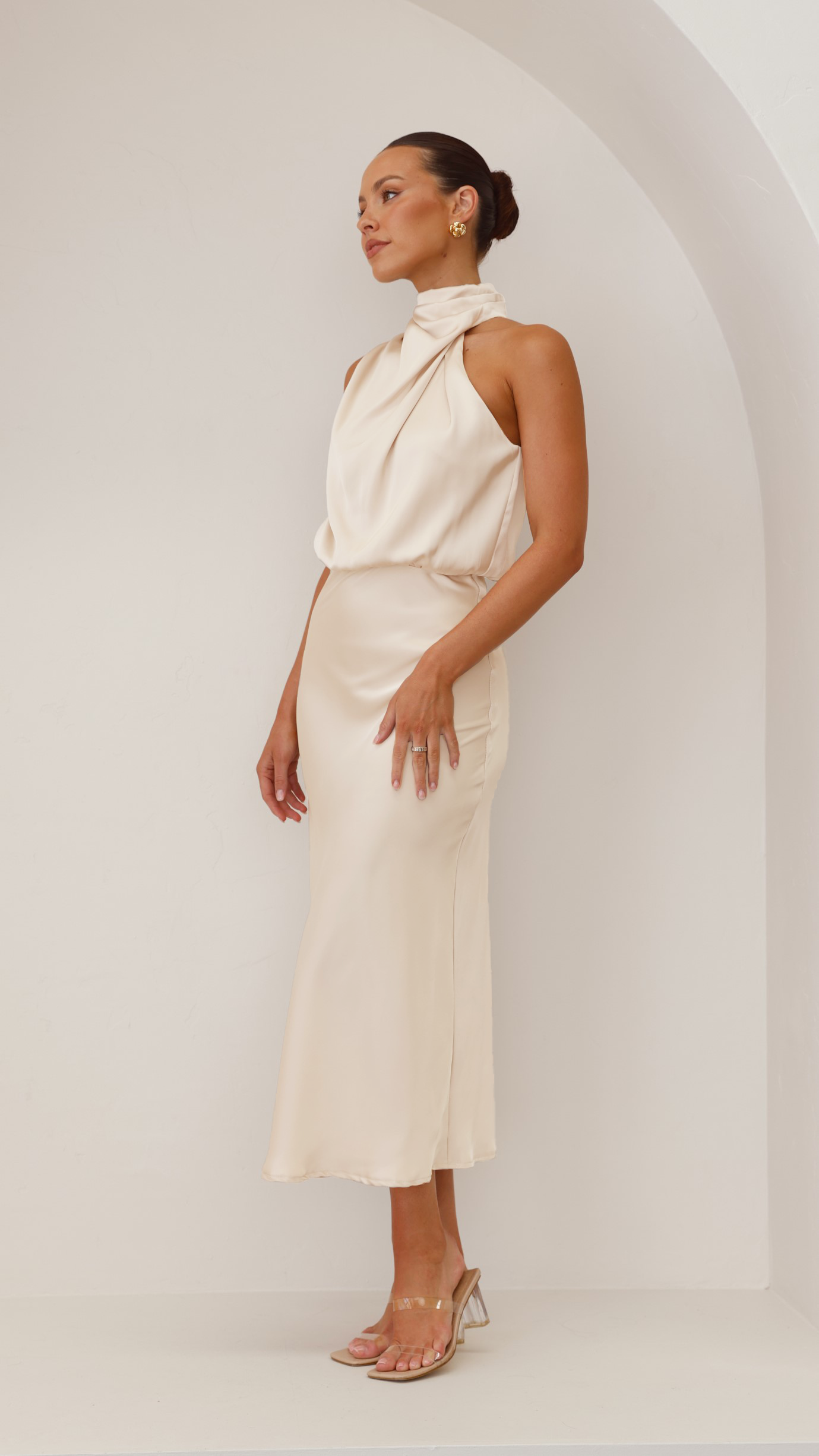 Esther Maxi Dress - Soft Gold - Billy J