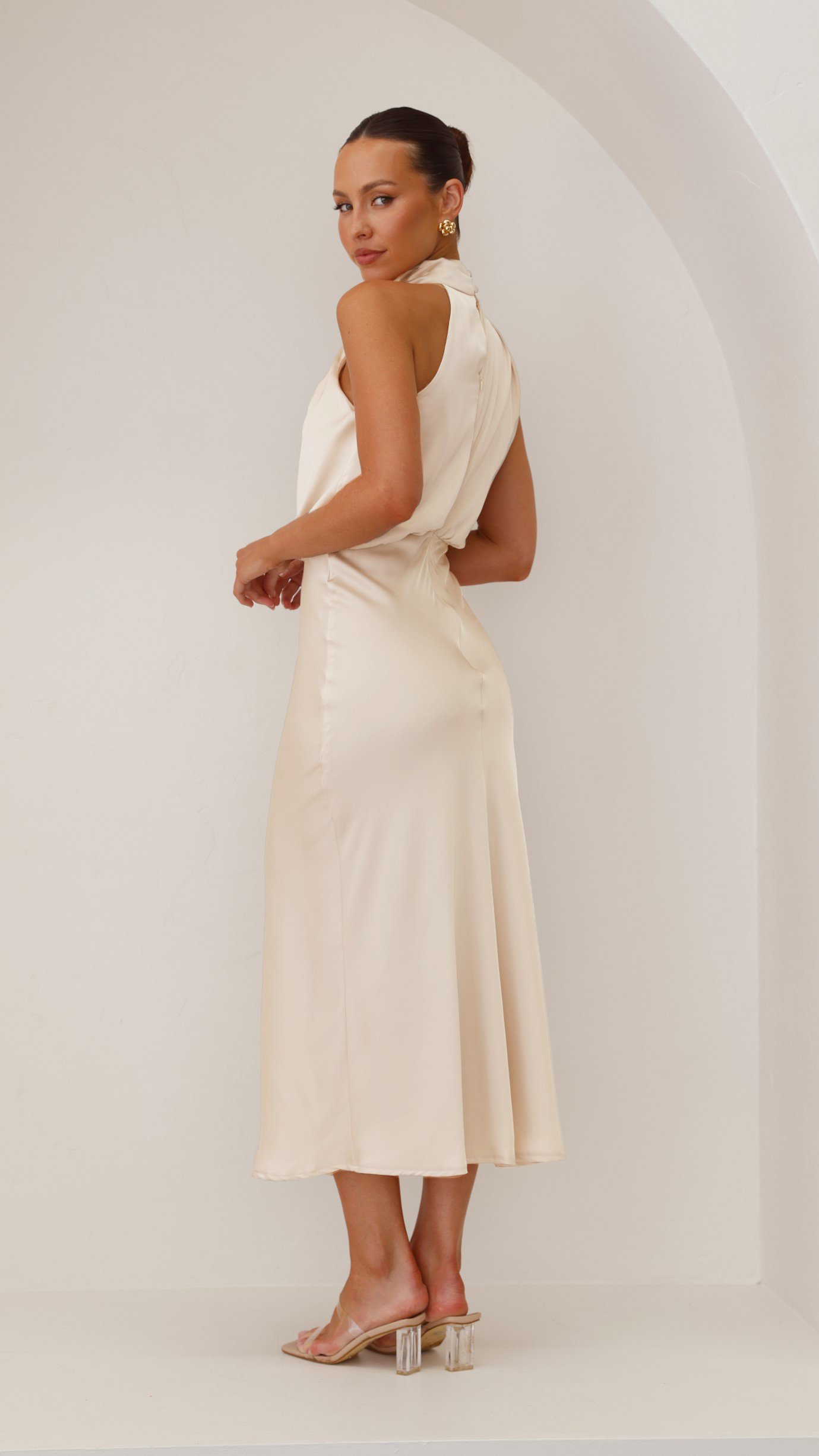 Esther Maxi Dress - Soft Gold - Billy J