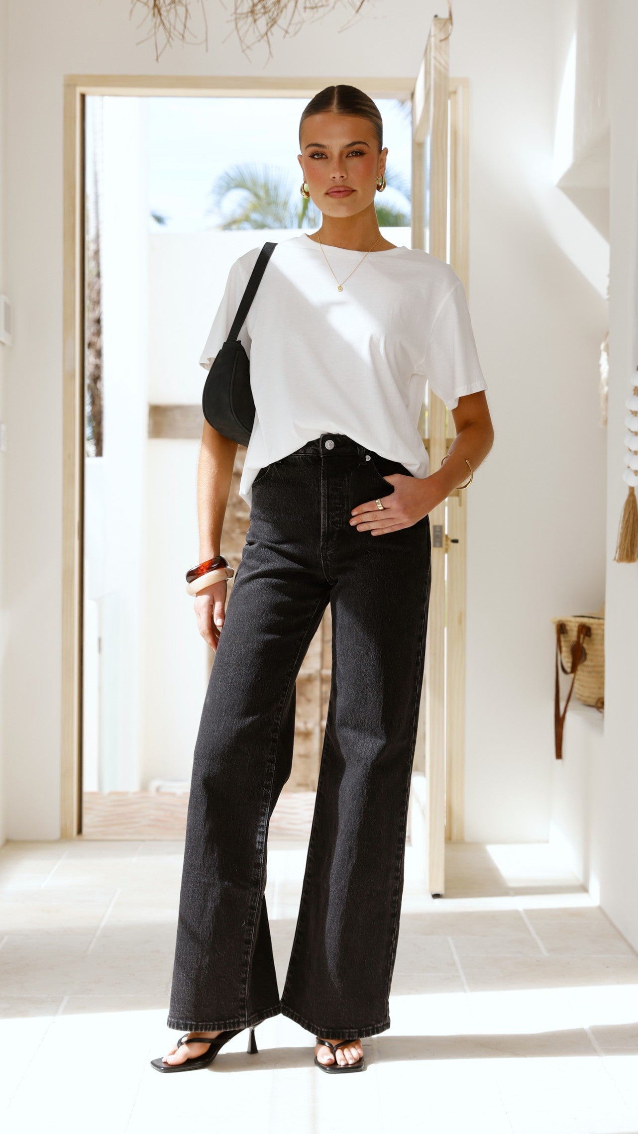 Rollas Sailor Scoop Long Jean - Black Sand - Billy J