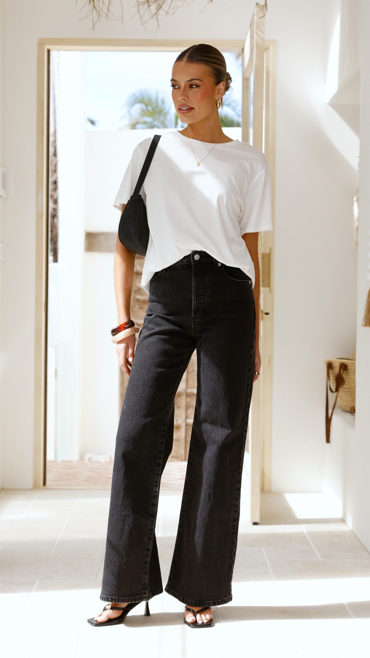 Rollas Sailor Scoop Long Jean - Black Sand - Billy J
