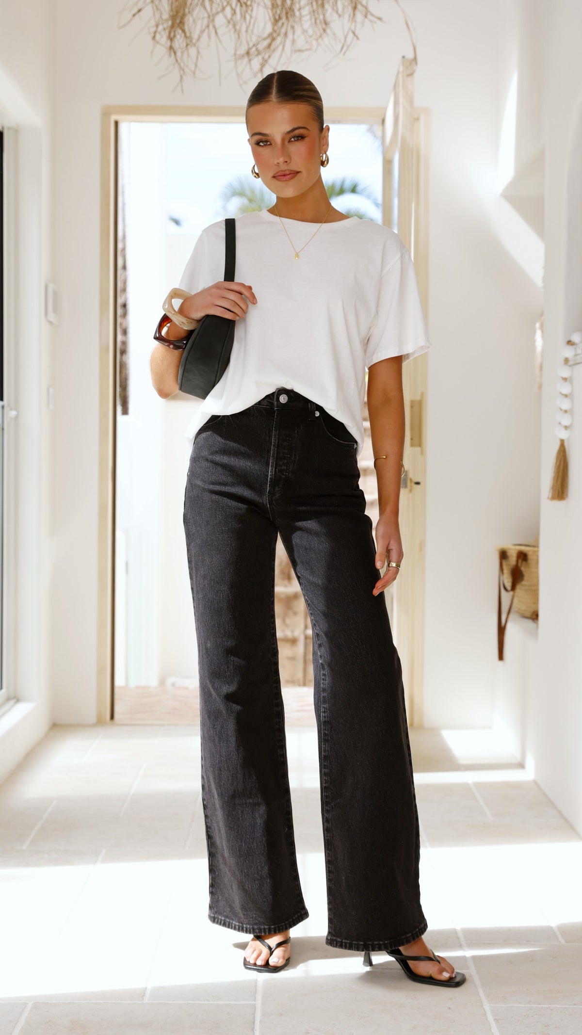 Rollas Sailor Scoop Long Jean - Black Sand - Billy J
