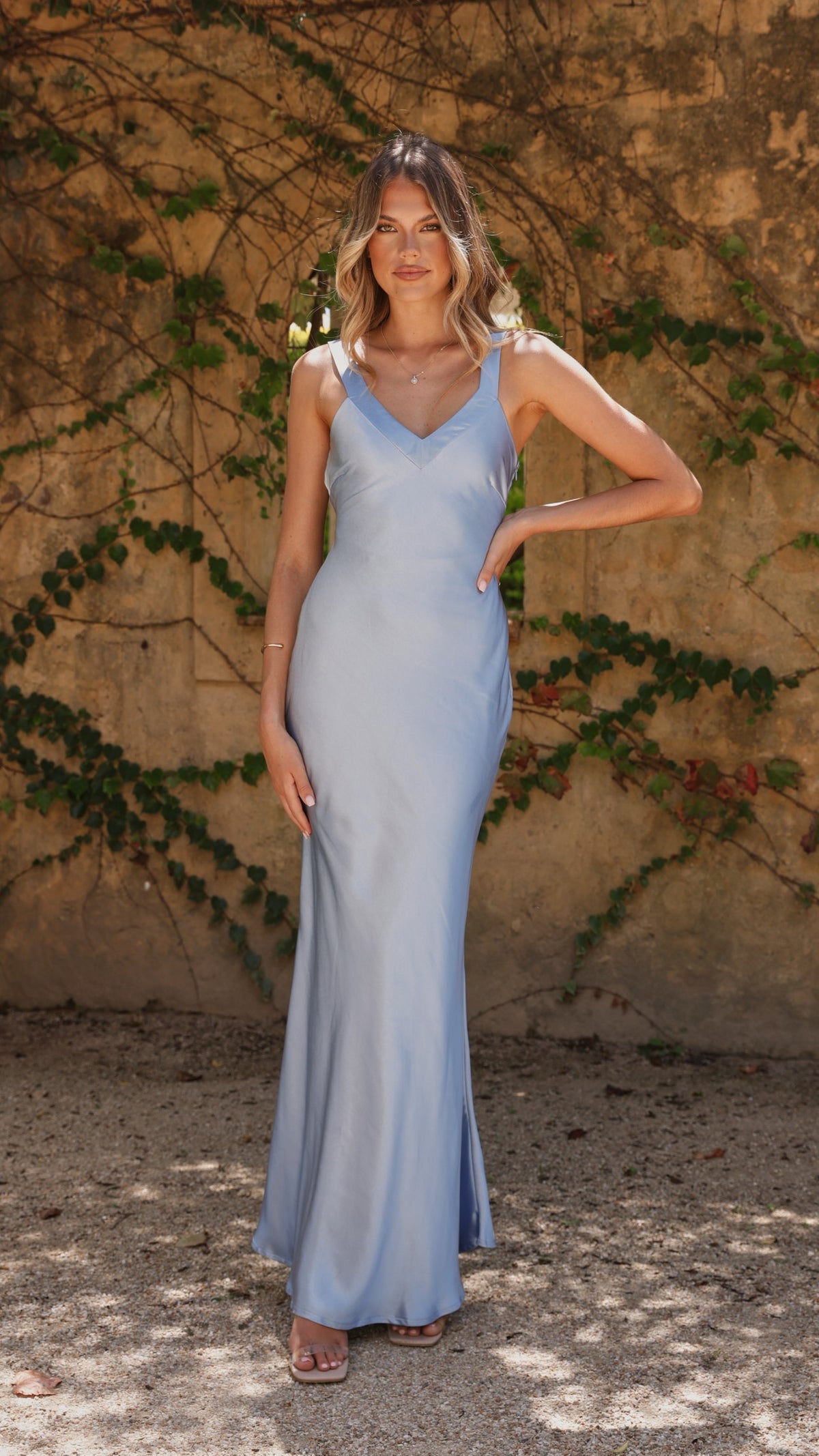 billy j blue satin dress Satin Dresses Billy J