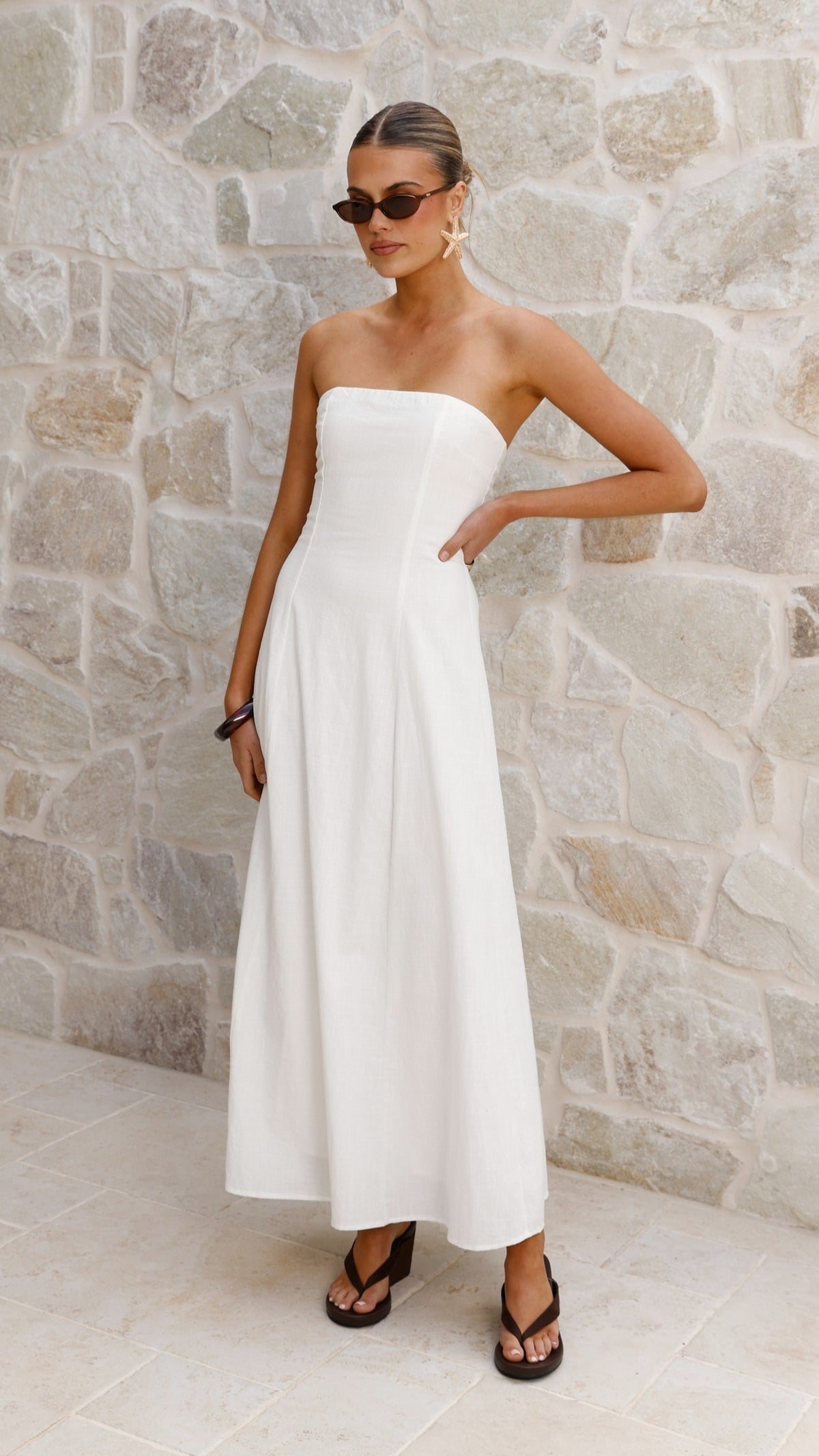 Astrid Strapless Maxi Dress - White - Buy Women's Maxi Dresses