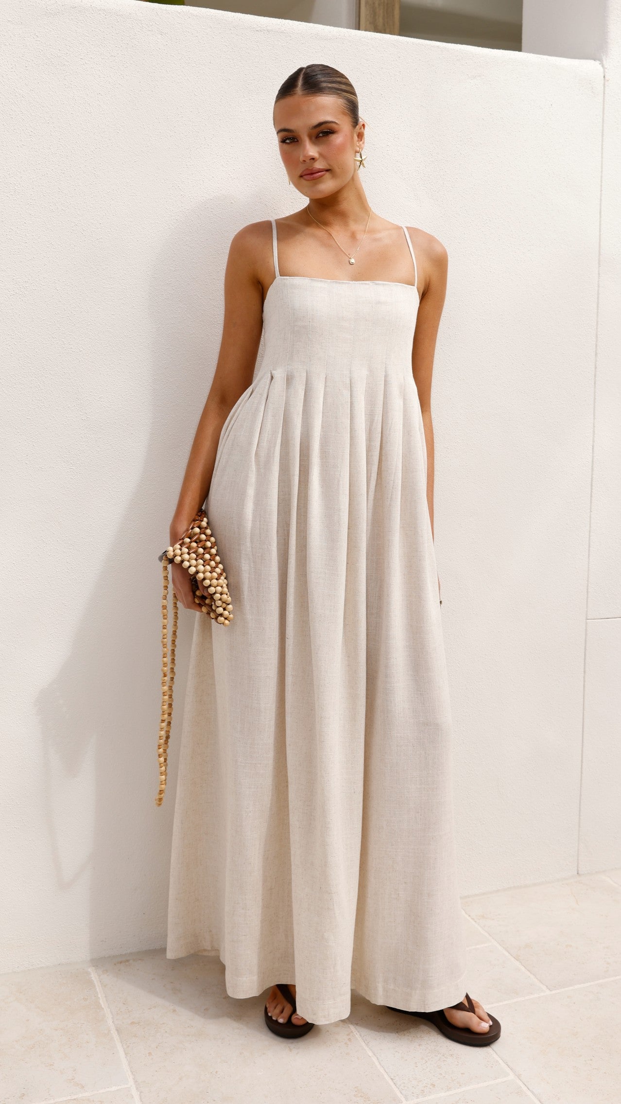 Pippy Maxi Dress - Natural - Billy J