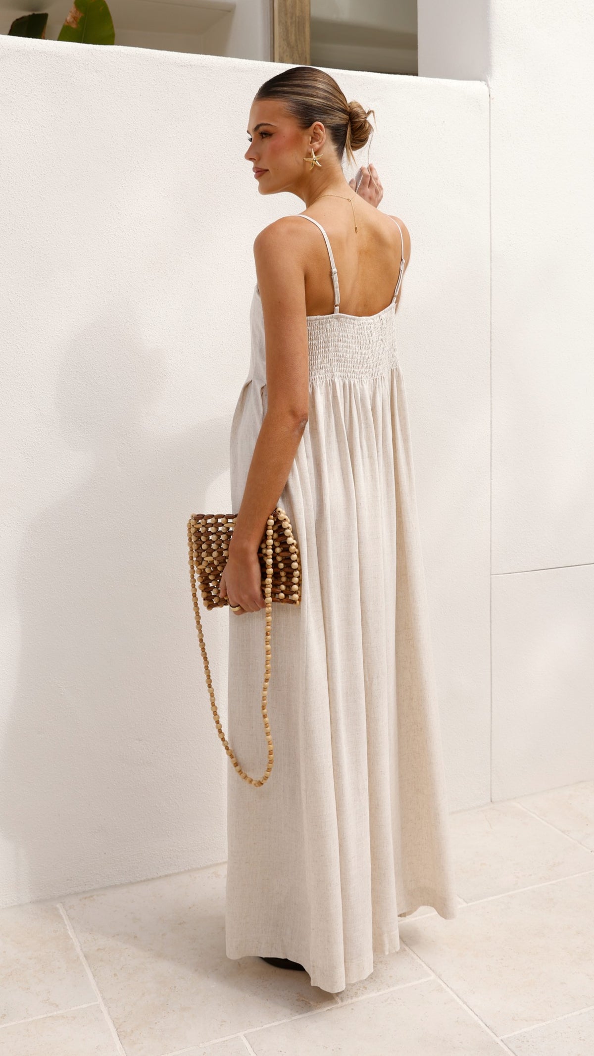 Pippy Maxi Dress - Natural - Billy J